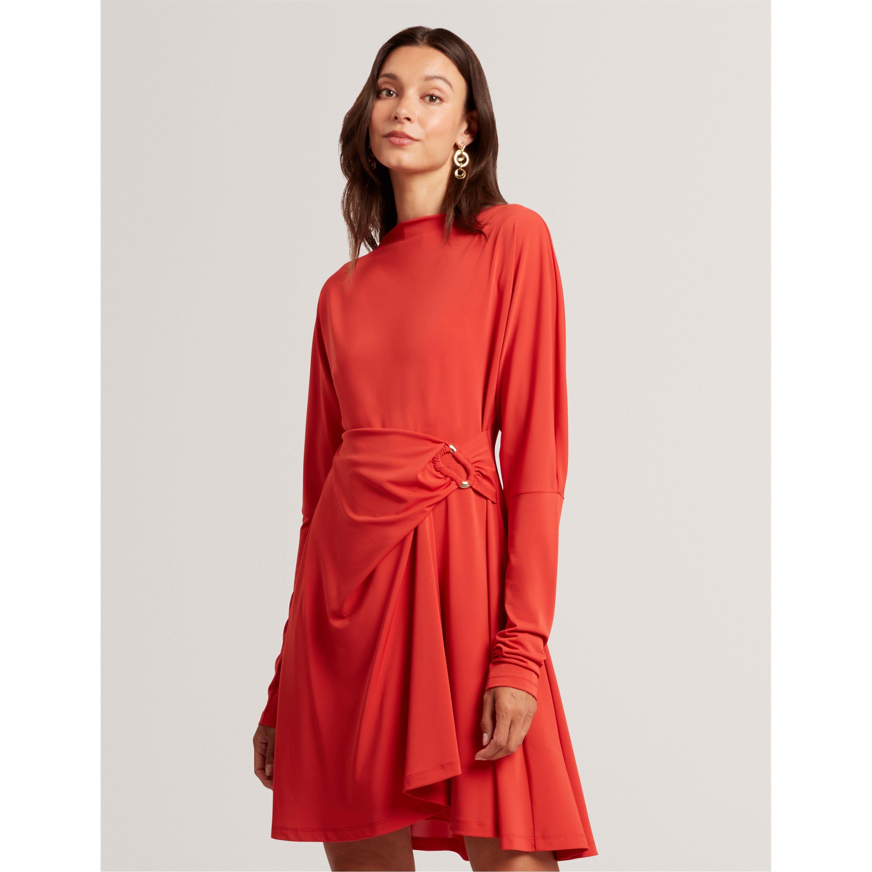 Bur-Orange - Ted Baker - Women's Wrap Mini Dress - 2