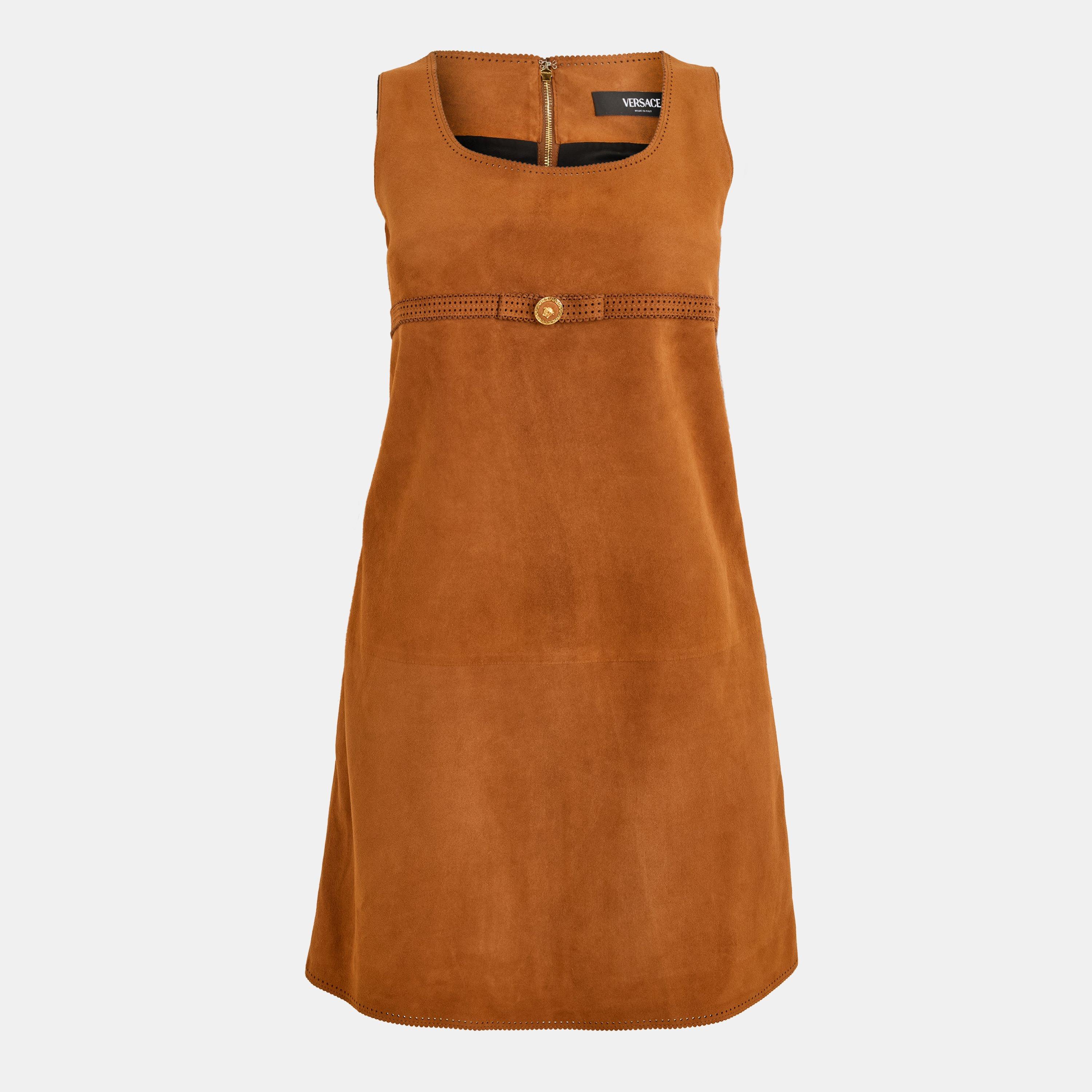 Versace Women's Mini Dress - Spice Brown - Size 46 (UK 14)