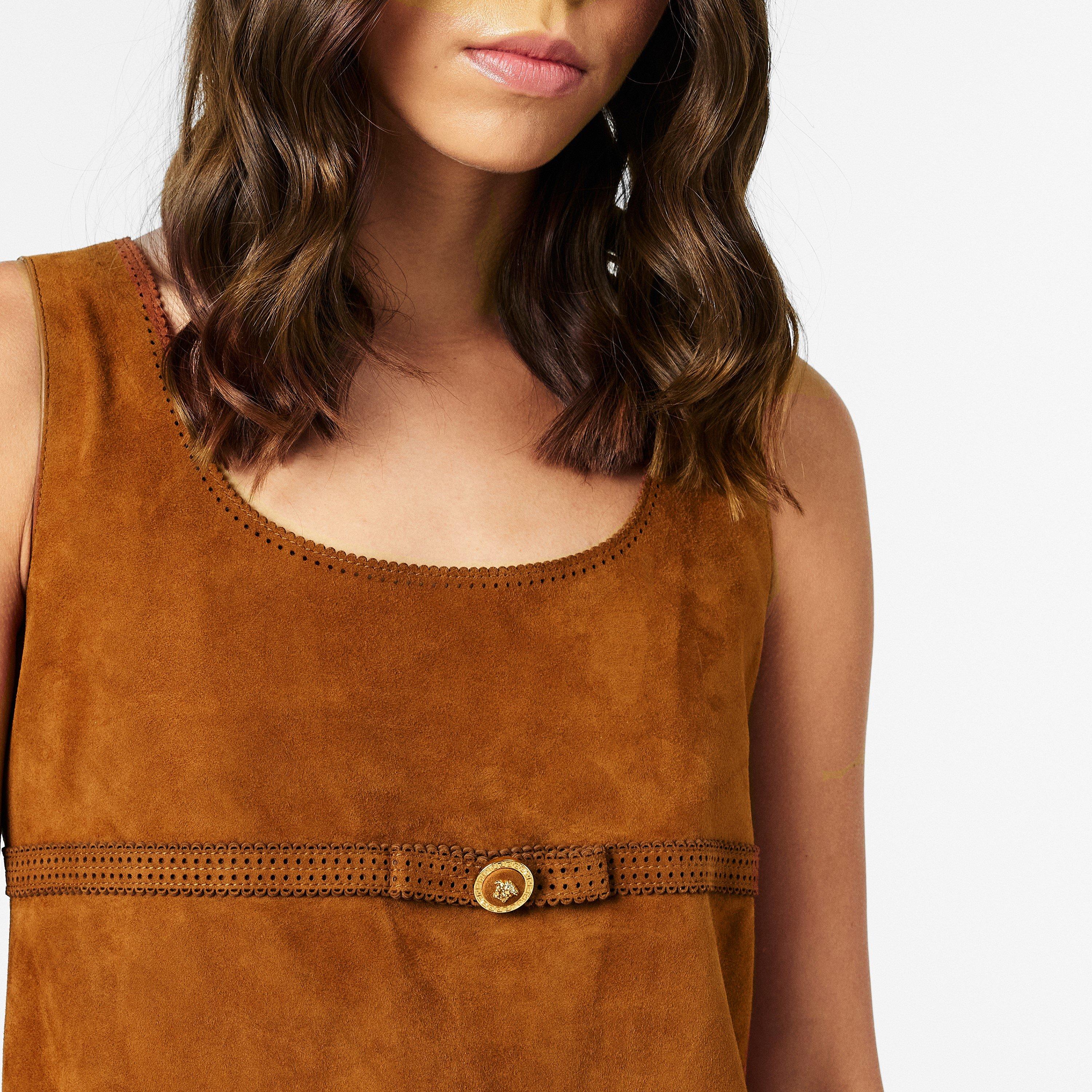 Spice Brown - Versace - Women's Mini Dress - 5