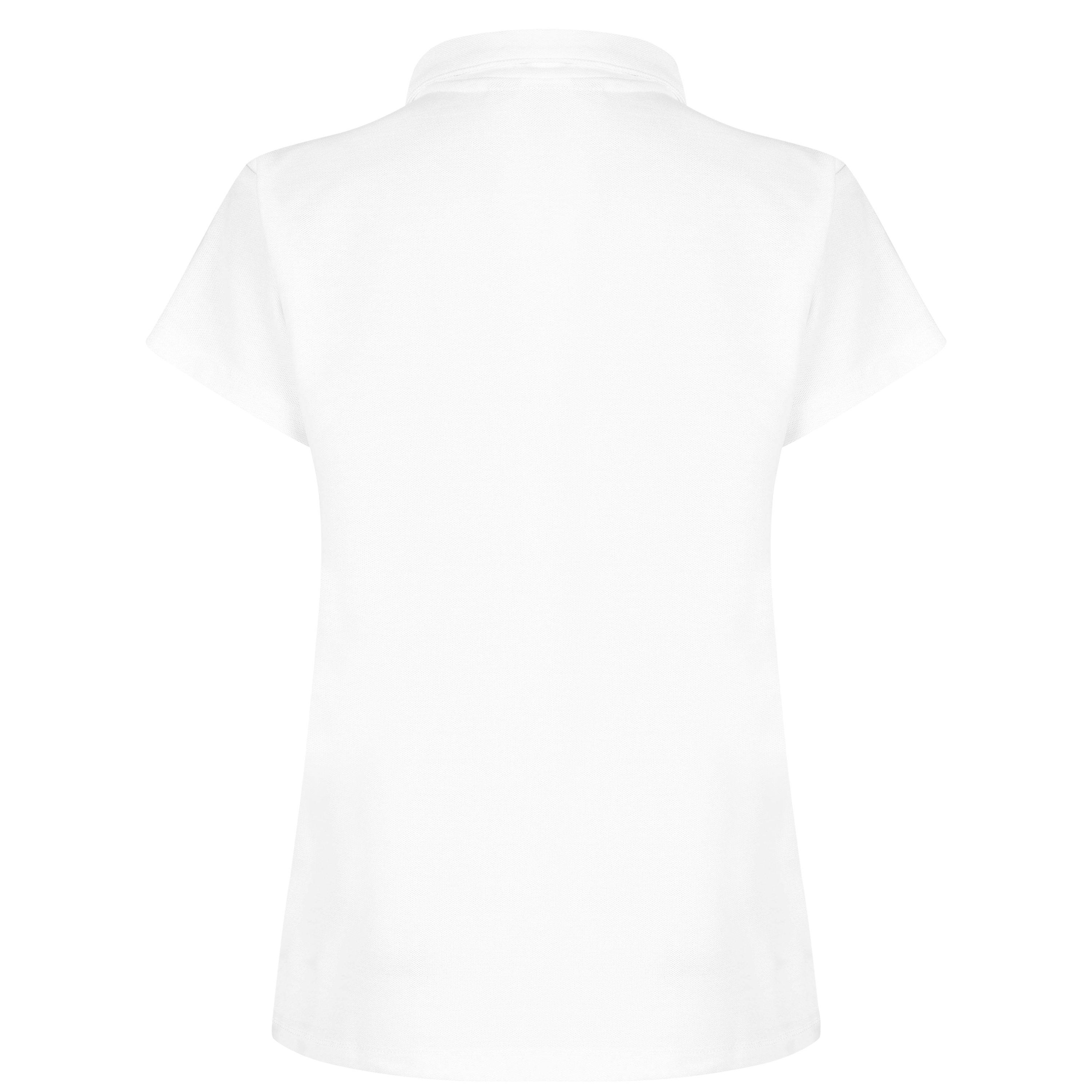 White - LA Gear - Pique Polo Shirt Ladies - 5