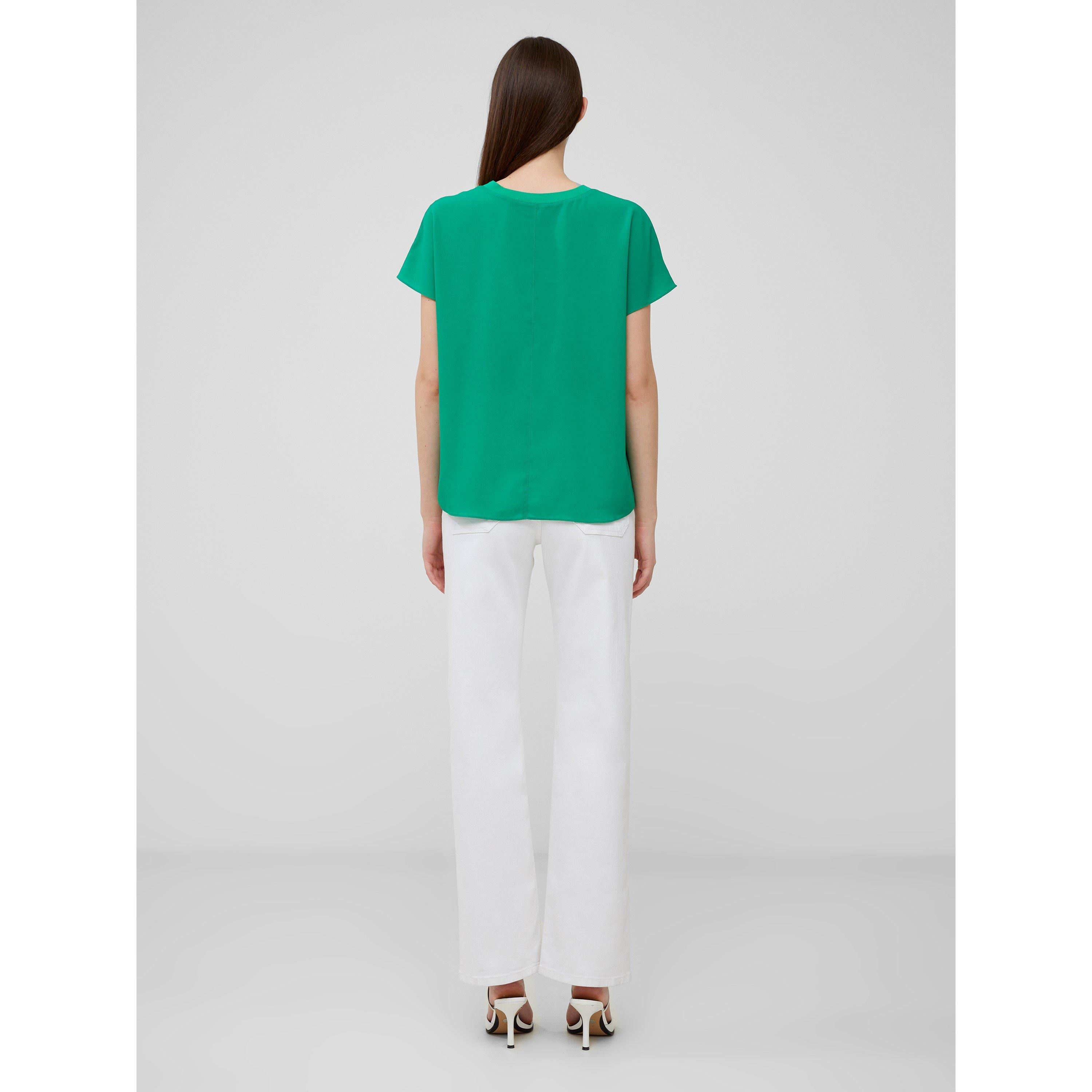 30-Jelly Bean - French Connection - Women's Crepe Crew Neck Regular Fit T-Shirt - 4