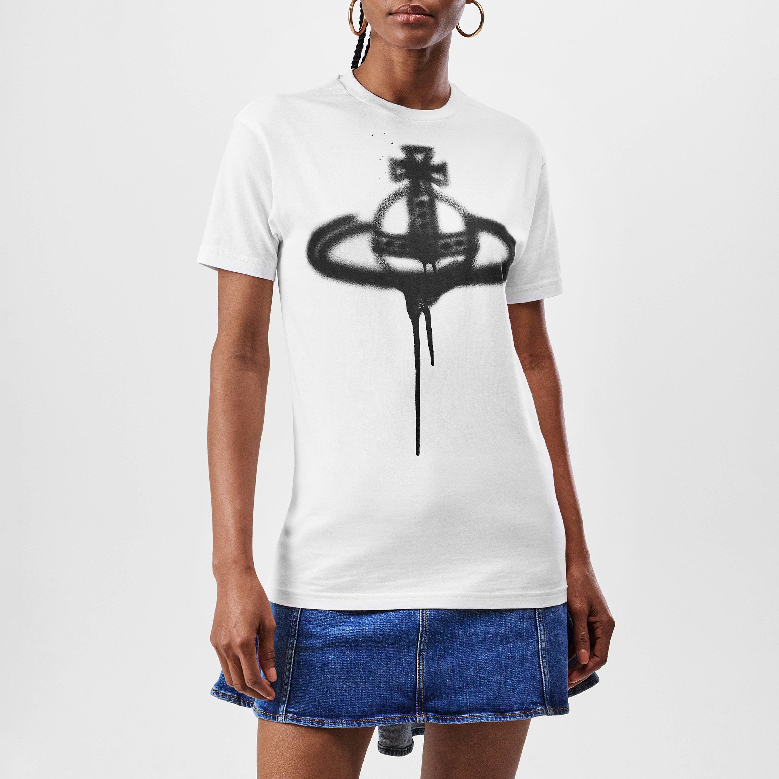 White - Vivienne Westwood - Spray Orb T-Shirt - 3