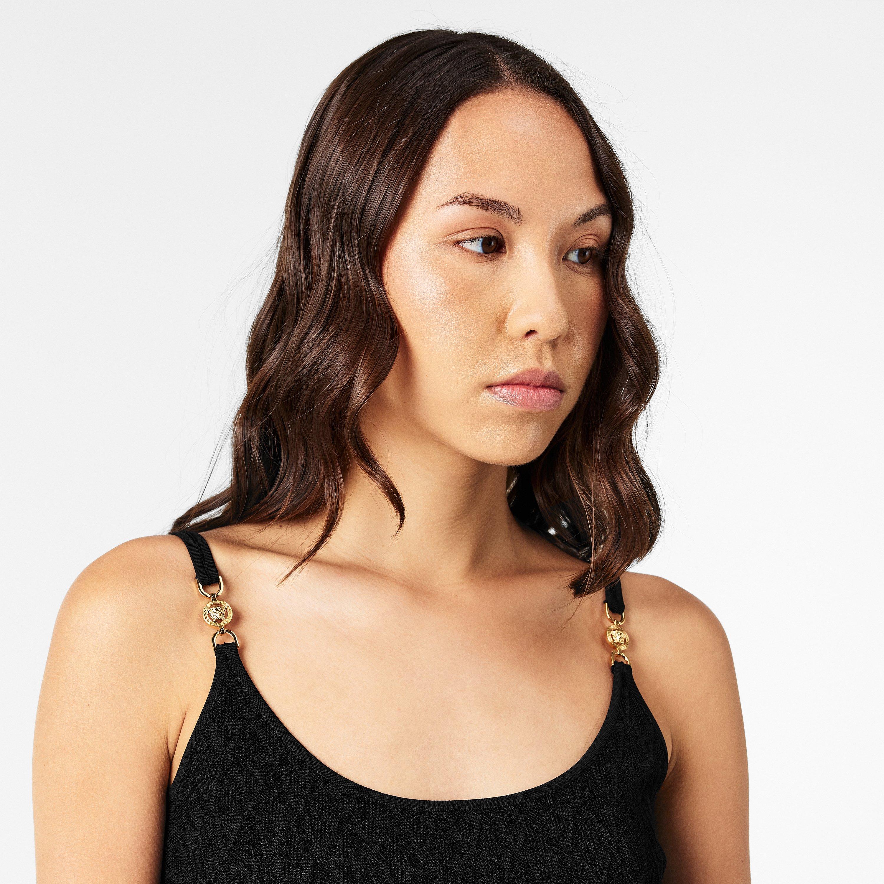 Black - Versace - Women's Mini Dress - 5