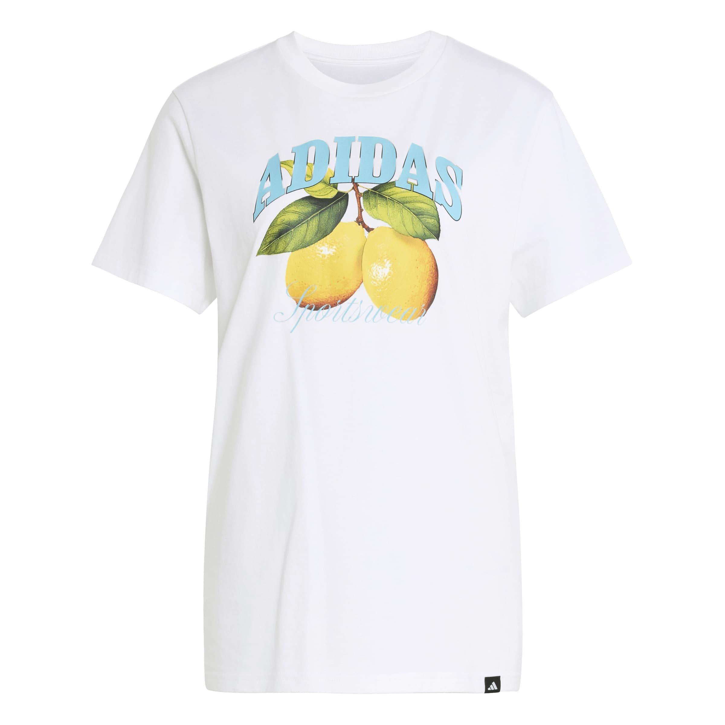 Adidas Women's Oversized T-Shirt - Lemon - L (16-18)