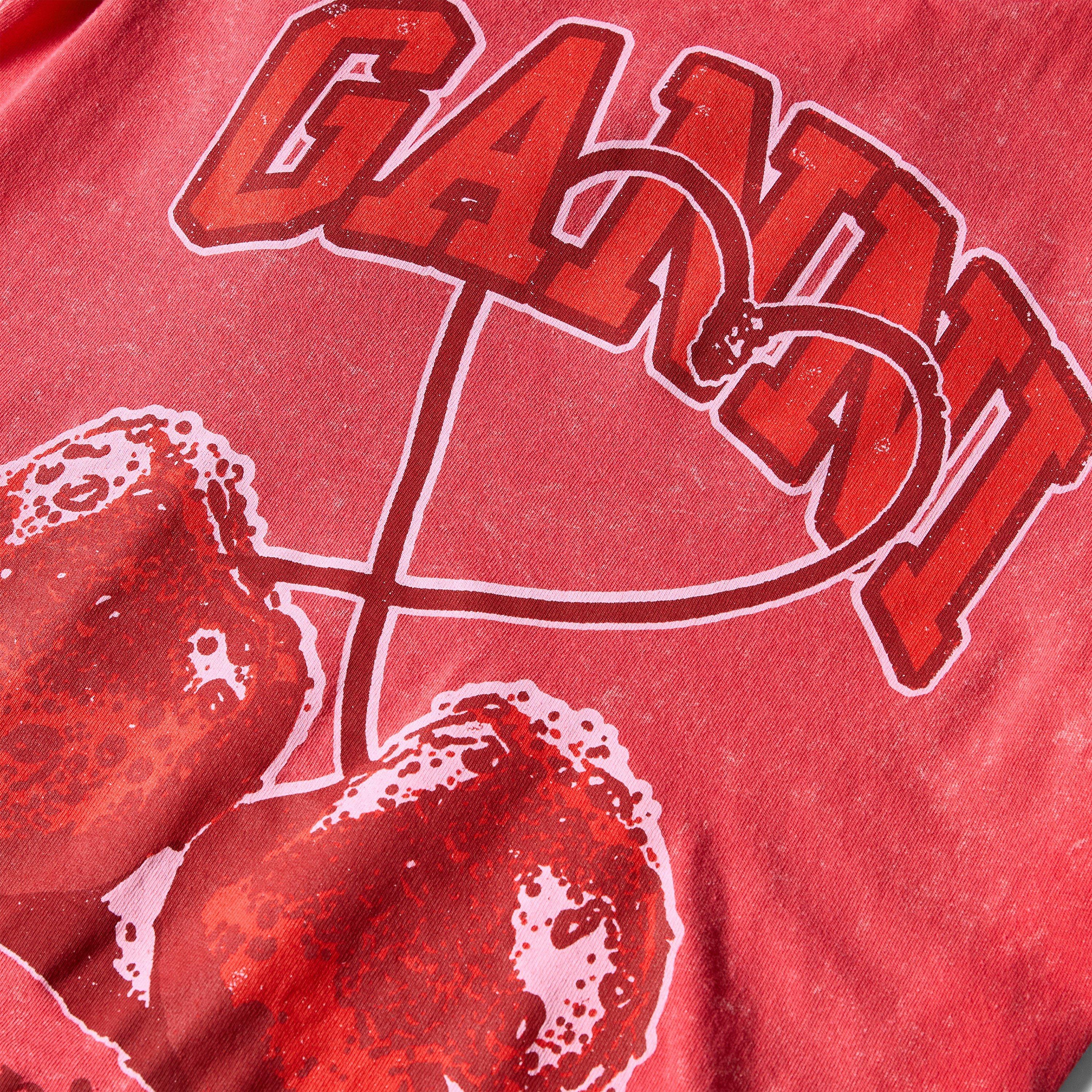 Red - Ganni - Women's Baby Fit Cherry T-Shirt - 3