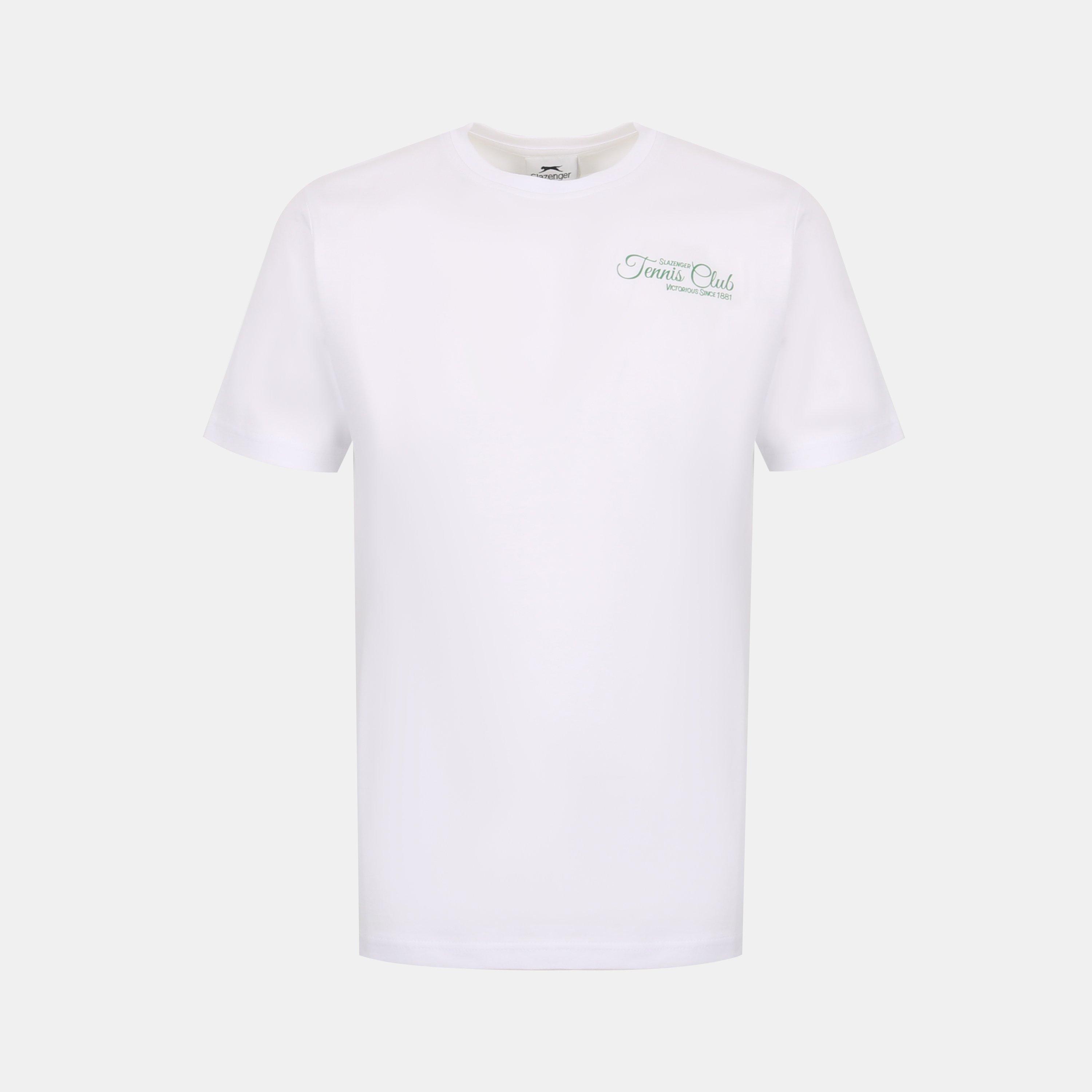 Slazenger Women's Slaz Tennis Club Regular Fit T-Shirt - White - 14 (42)