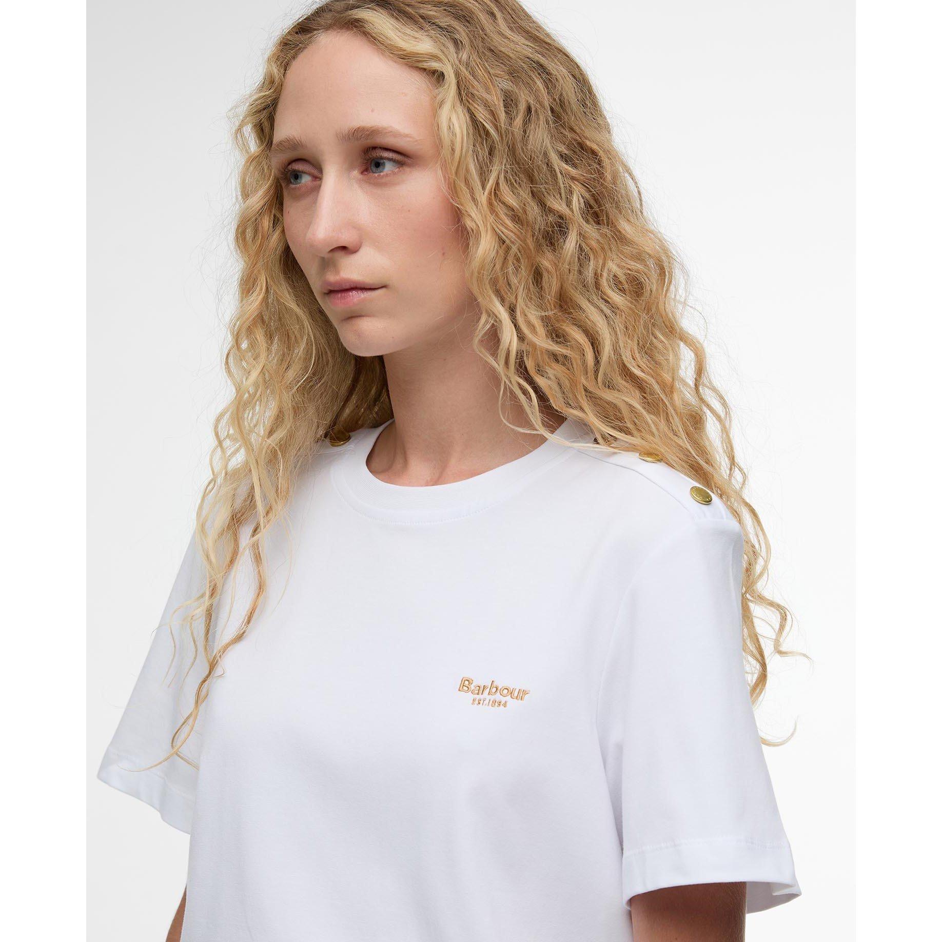 White - Barbour - Women's Marla T-Shirt - 4