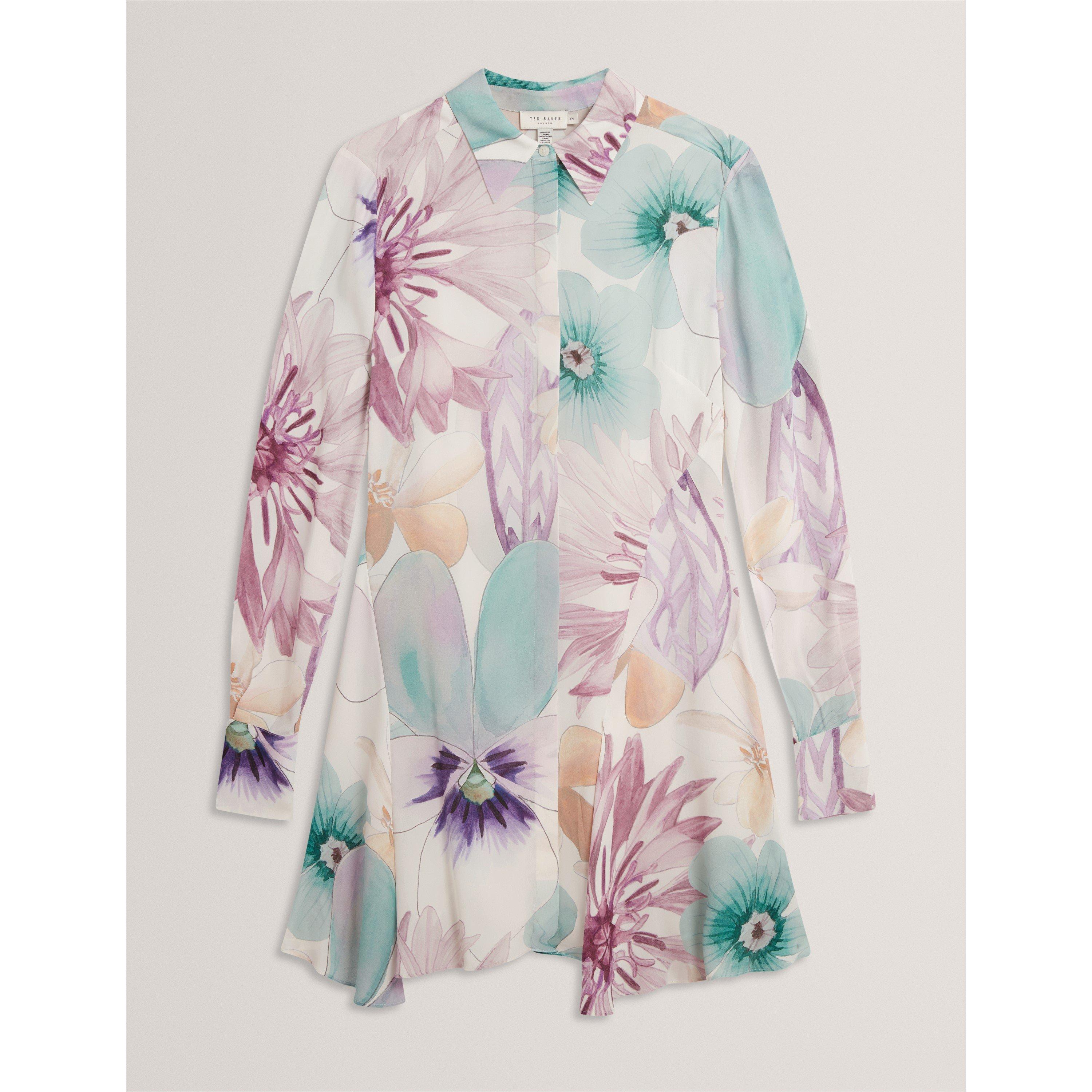 Ted Baker Women's Mini Shirt Dress - White - 10 (S)