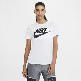 Nike Under Armour Czarny T-shirt z dużym logo na środku