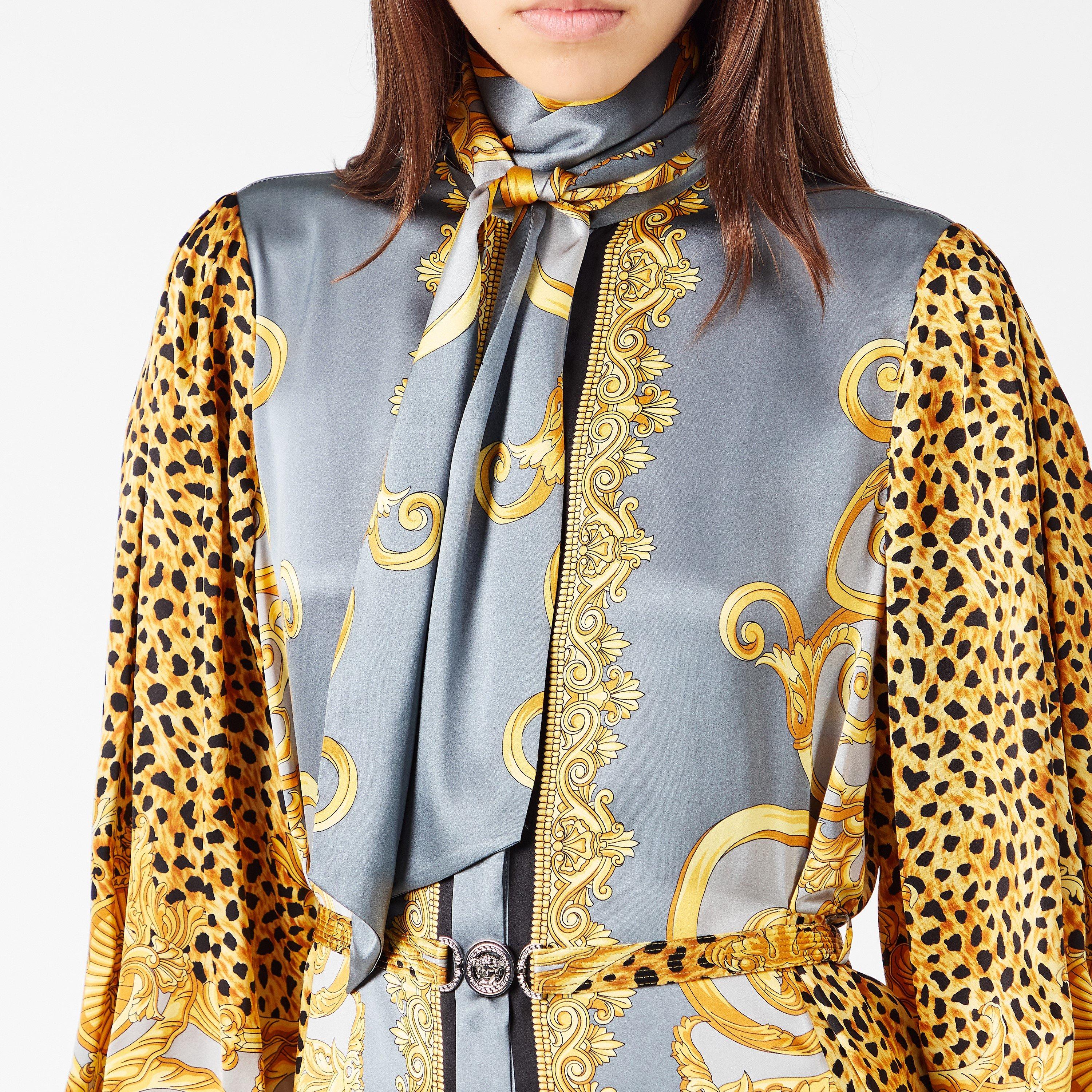 Elephant Grey - Versace - Women's Mini Dress - 5