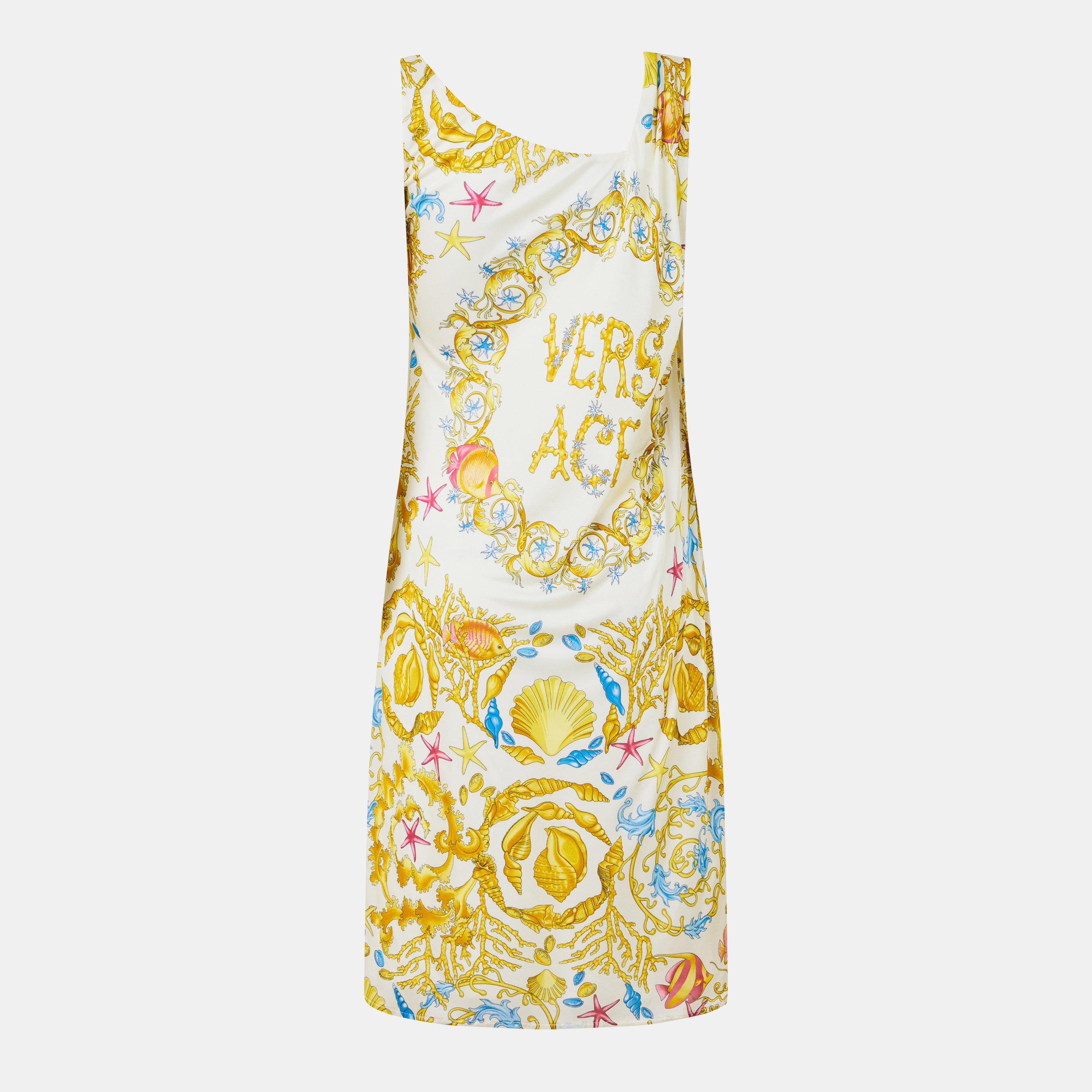 Eggshell - Versace - Women's Barocco Mini Dress - 2