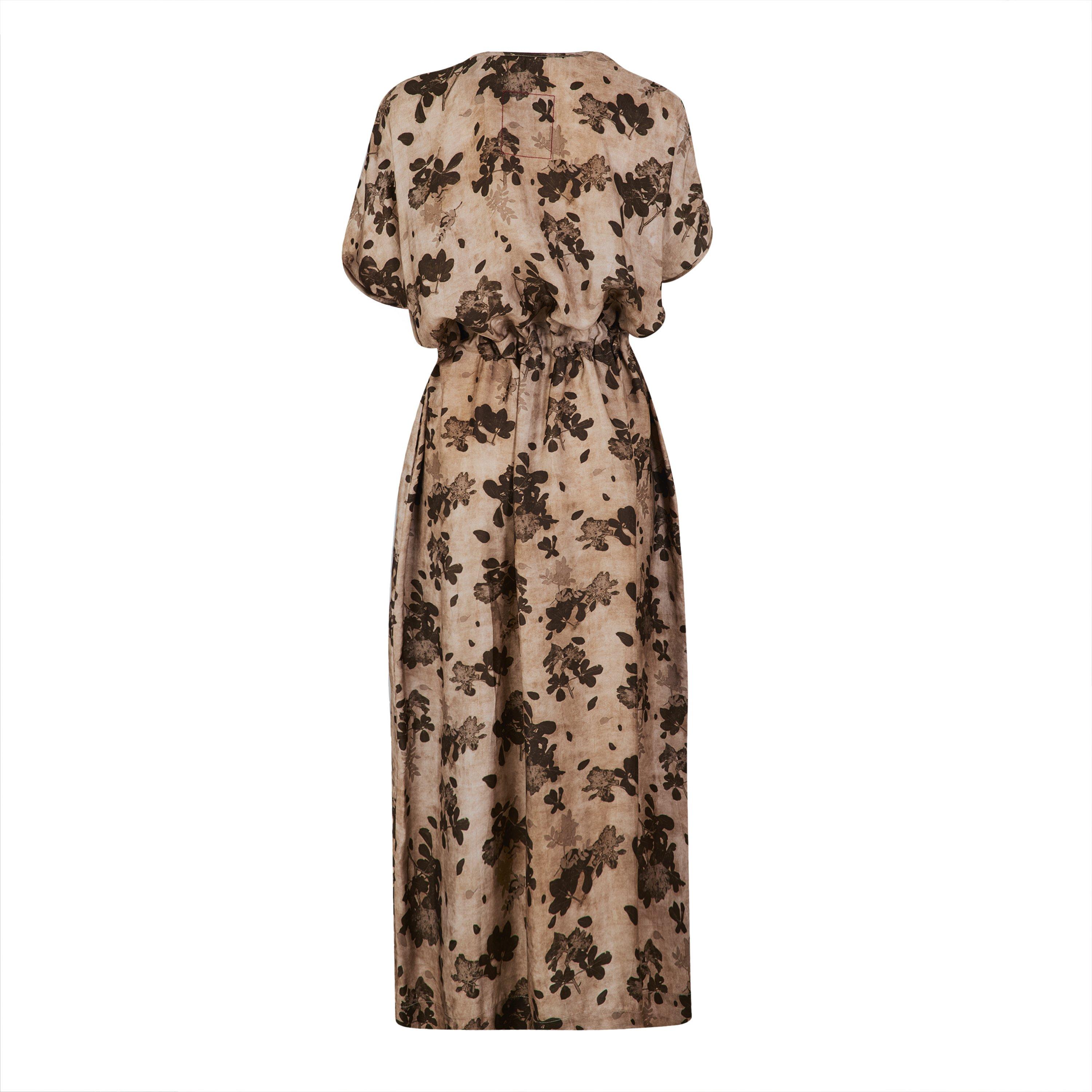Tan/Brown - Uma Wang - Women's Acre Viscose Cupro Maxi Dress - 2
