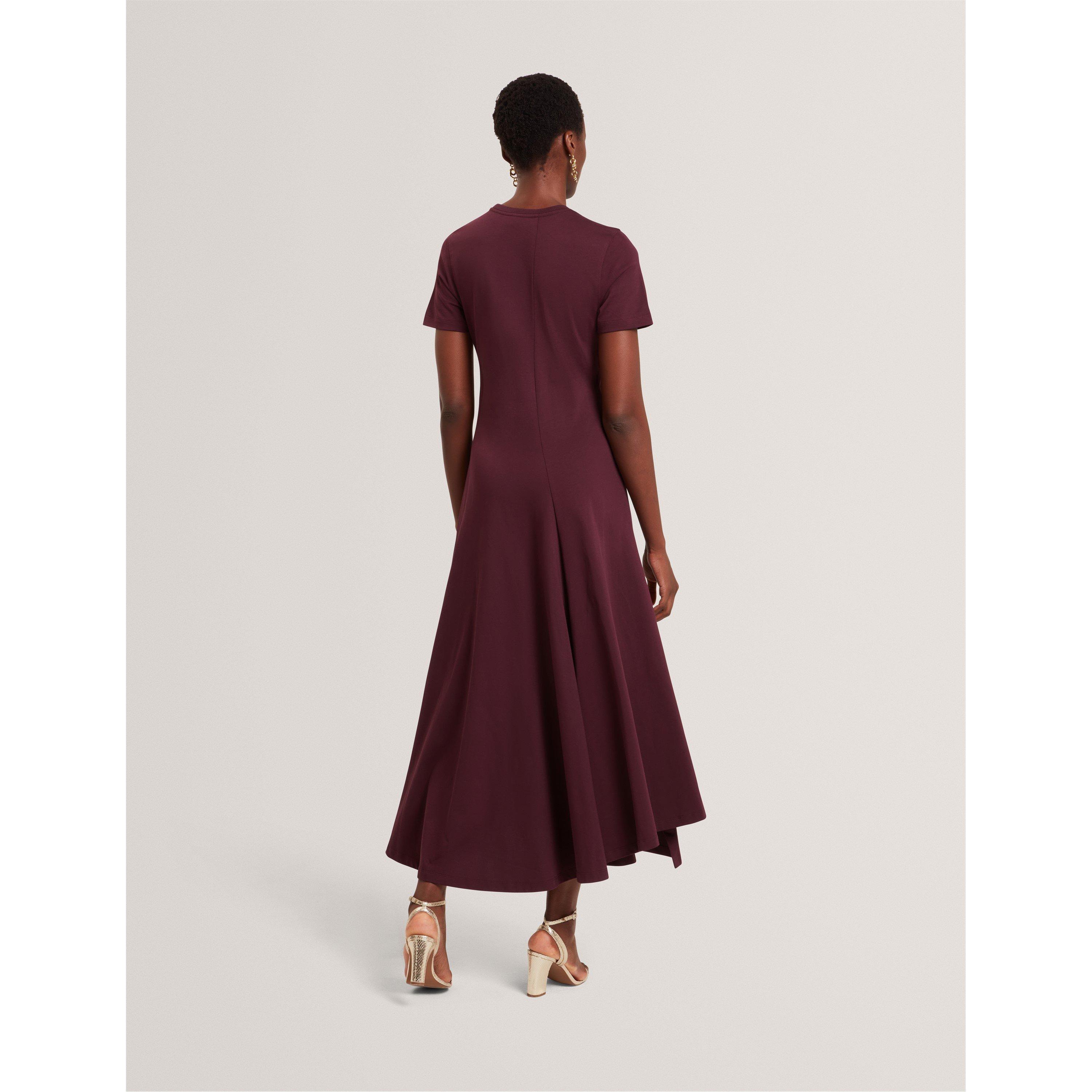 Rosso scuro - Ted Baker - Women's Mixed Midi Tea Dress - 3
