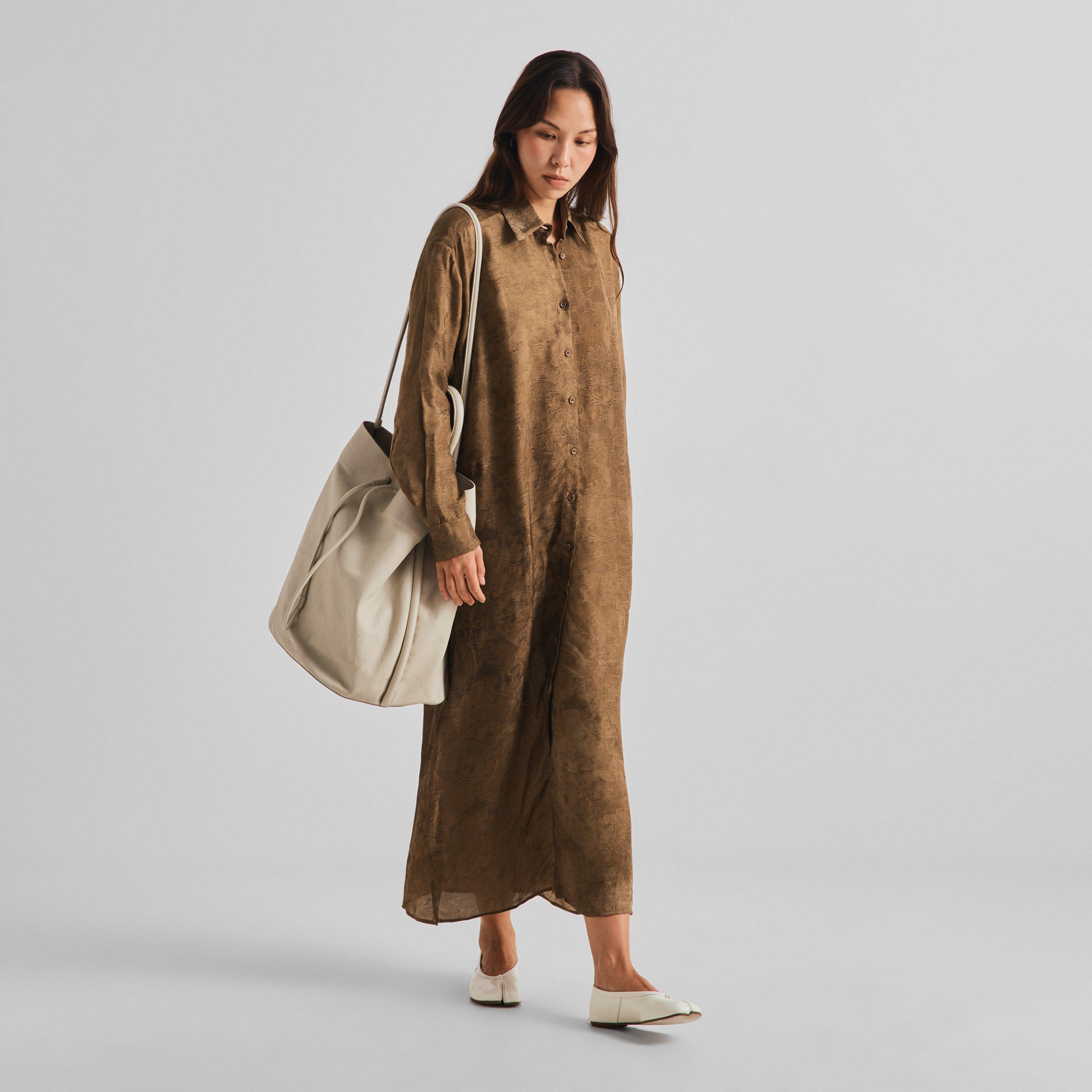 Mustard - Uma Wang - Women's Amare Long-Sleeve Shirt-Dress - 6