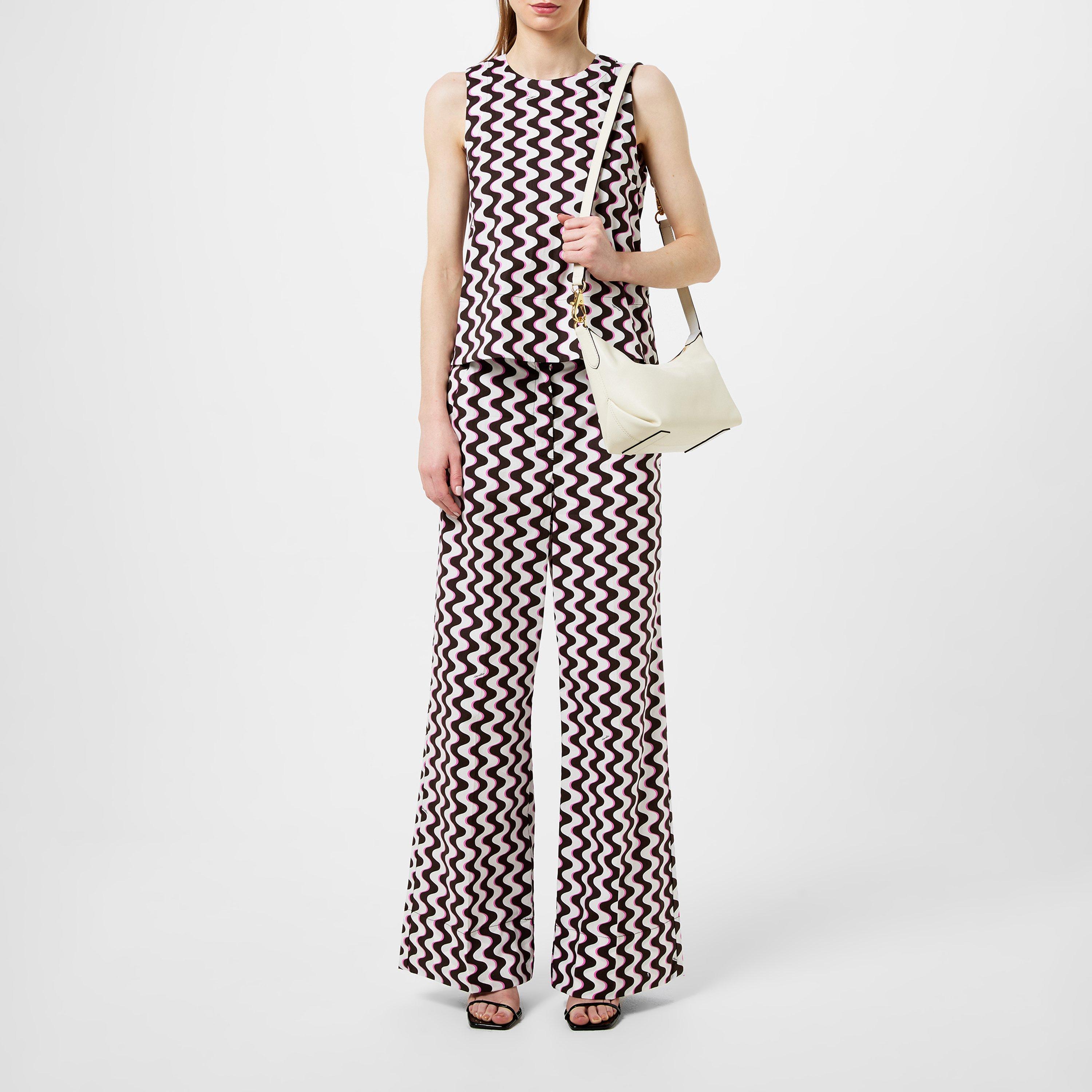 CHOCOLATE - Marella - Women's Ofanto Short-Sleeve Patterned Shirt - 4