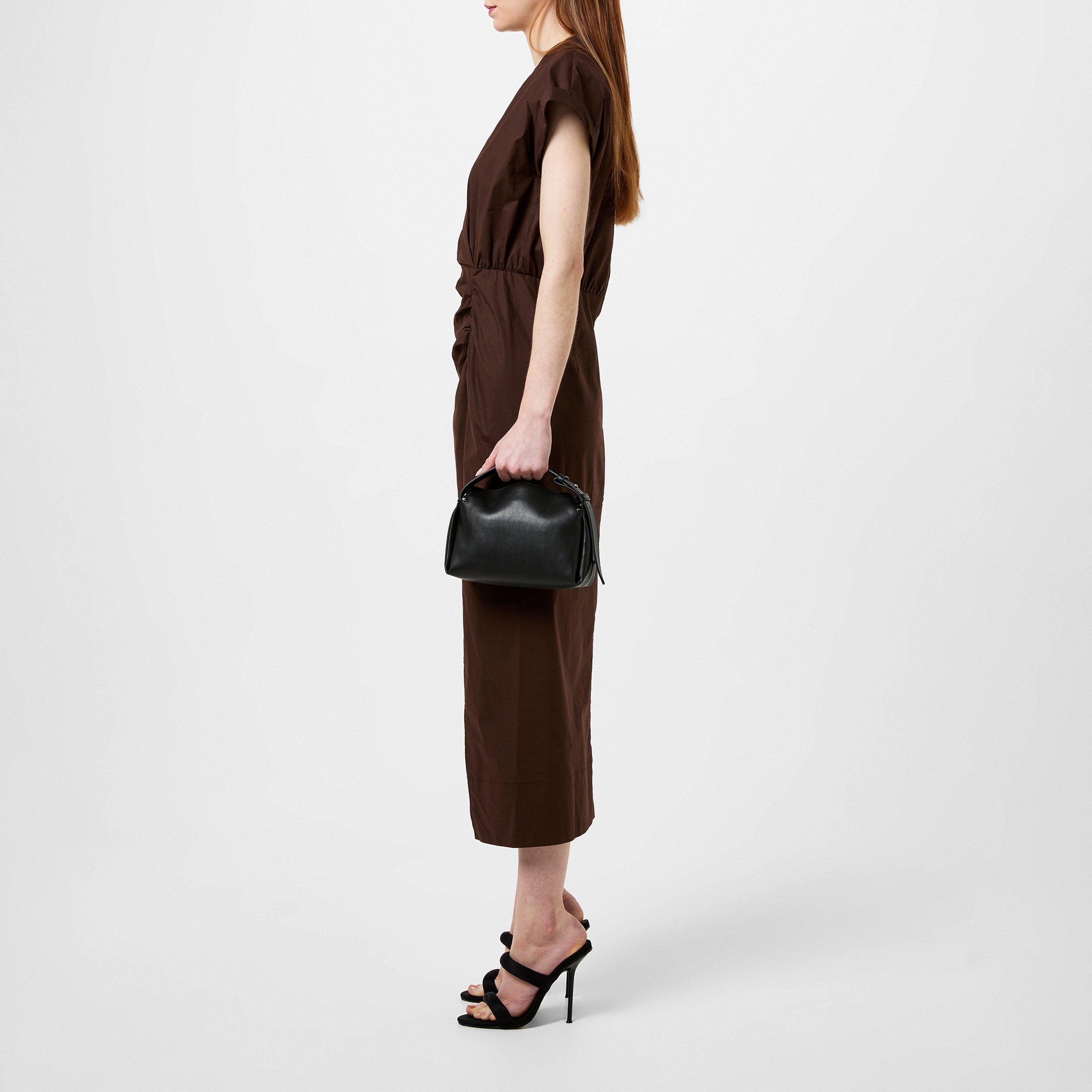 CHOCOLATE - Marella - Women's V-Neck Midi Wrap Tea Dress - 2