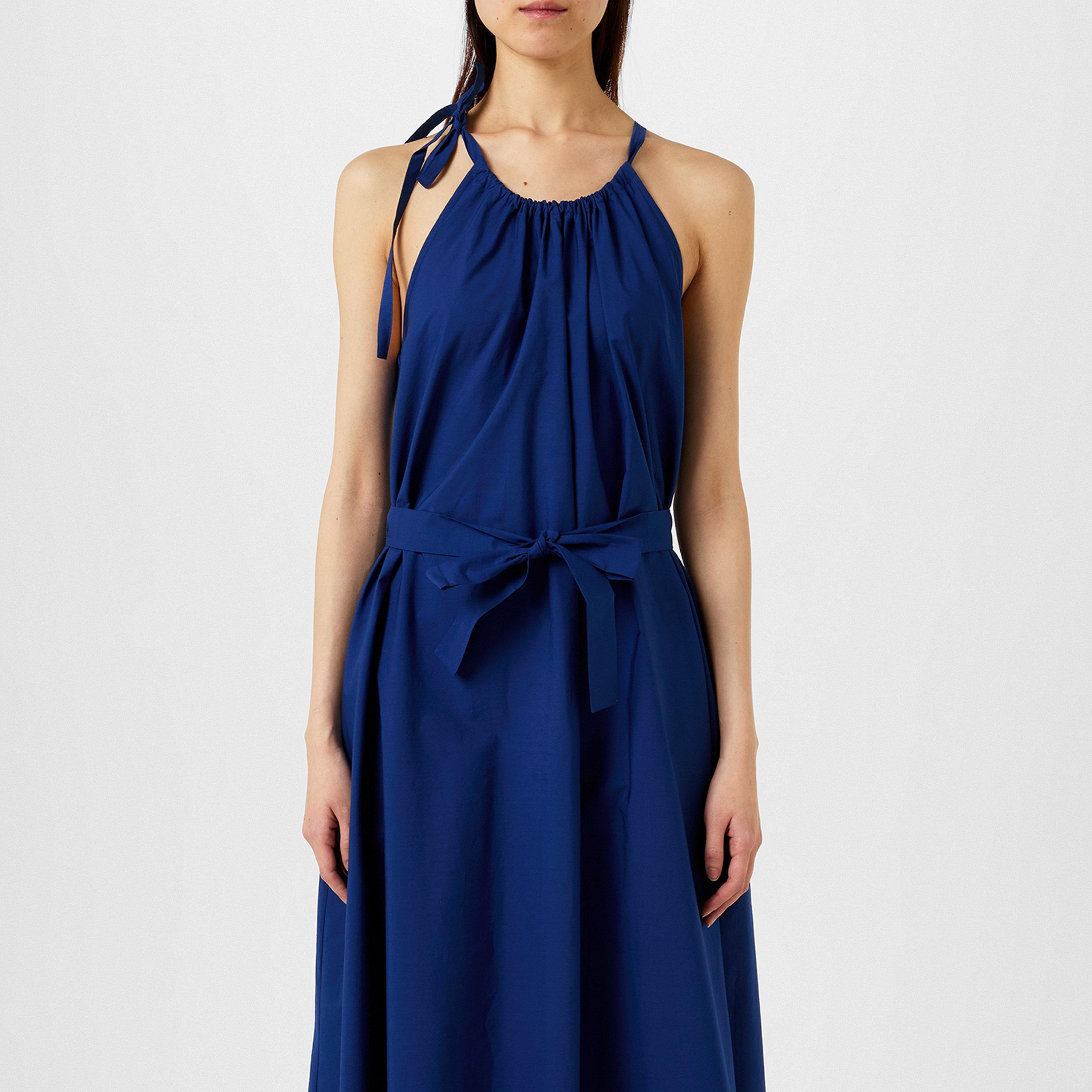 NAVY - Weekend Max Mara - Women's Fidato Smocked Lightweight Smock Dress - 4