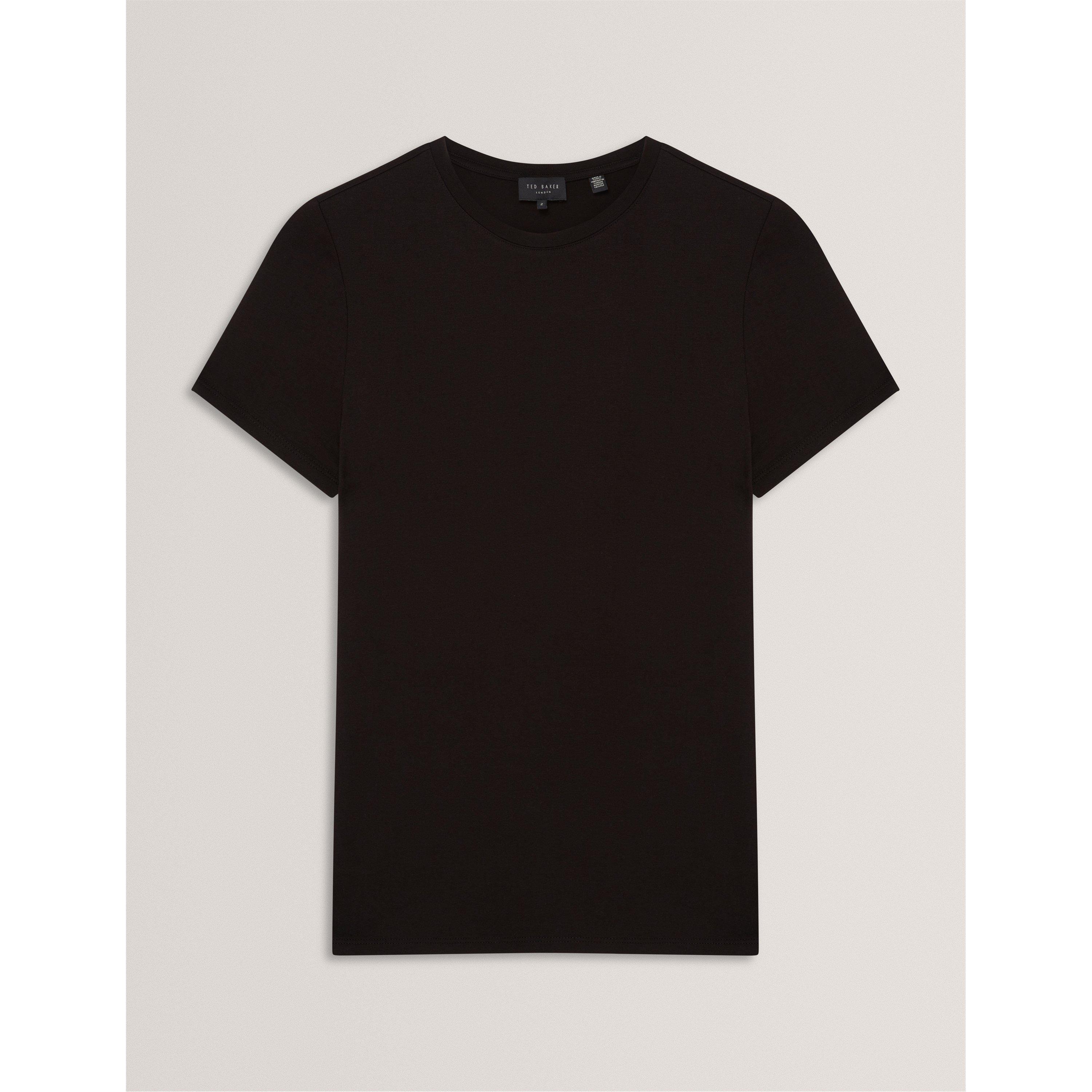 Black - Ted Baker - Women's Plain Slim Fit T-Shirt - 1