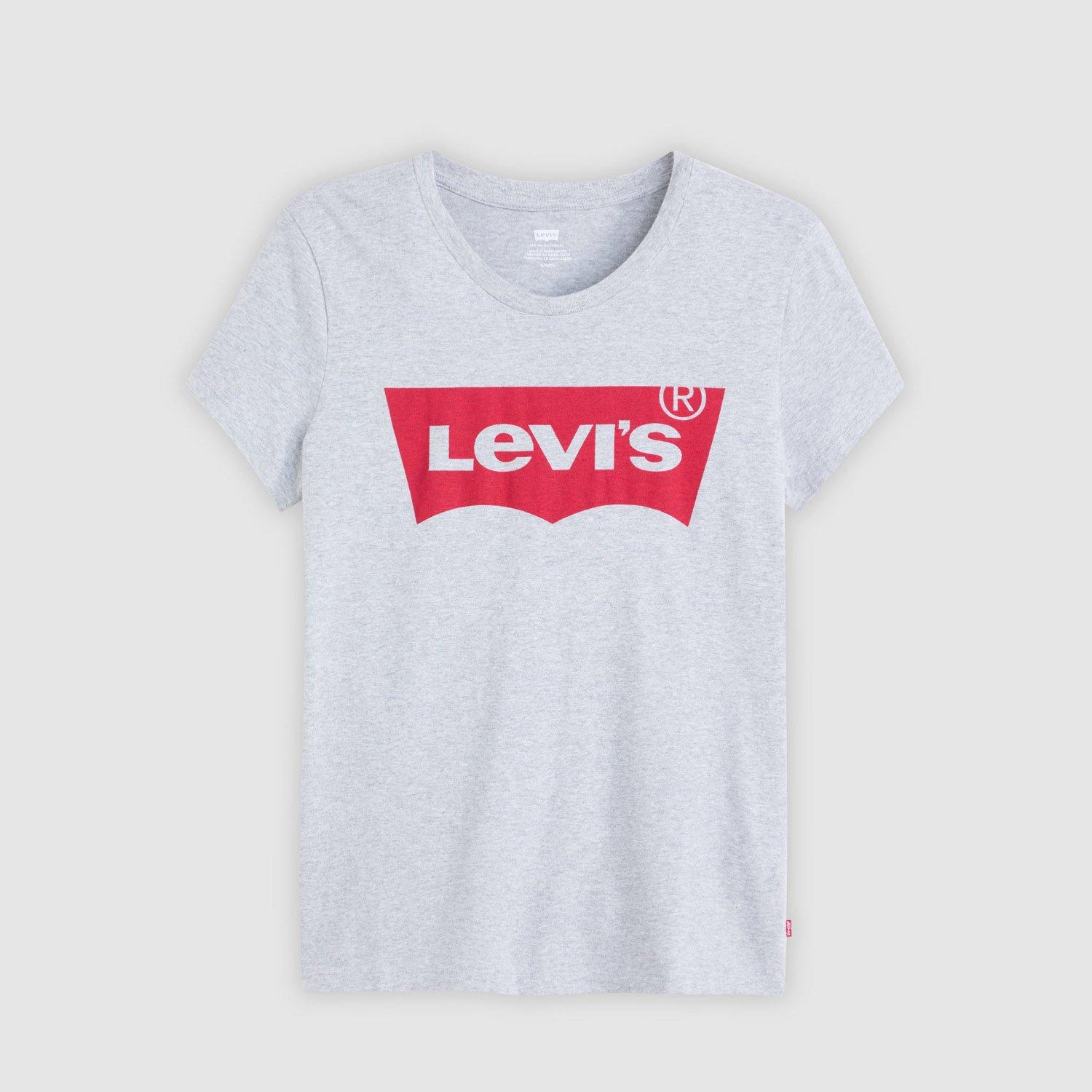 Levis Women's The Perfect Tee Core Batwing T - Batwing Grey - 8 (XS)