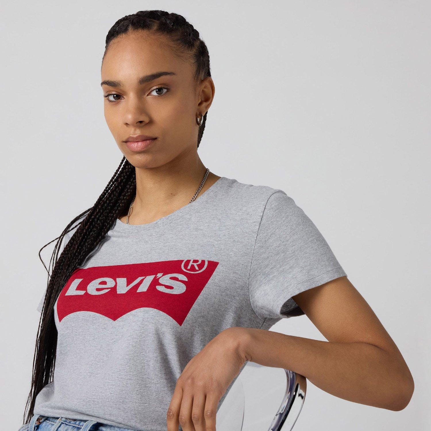 Batwing Grey - Levis - Levis The Perfect Tee Core Batwing T - 5