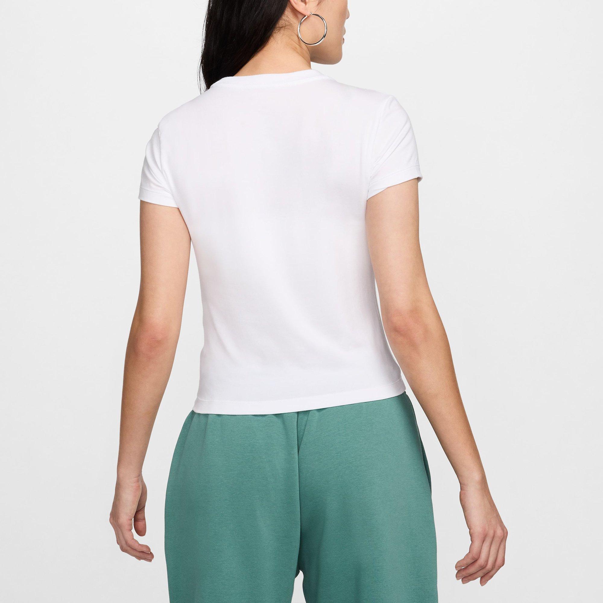 White/Black - Nike - Sportswear Chill Knit Womens T Shirt - 2