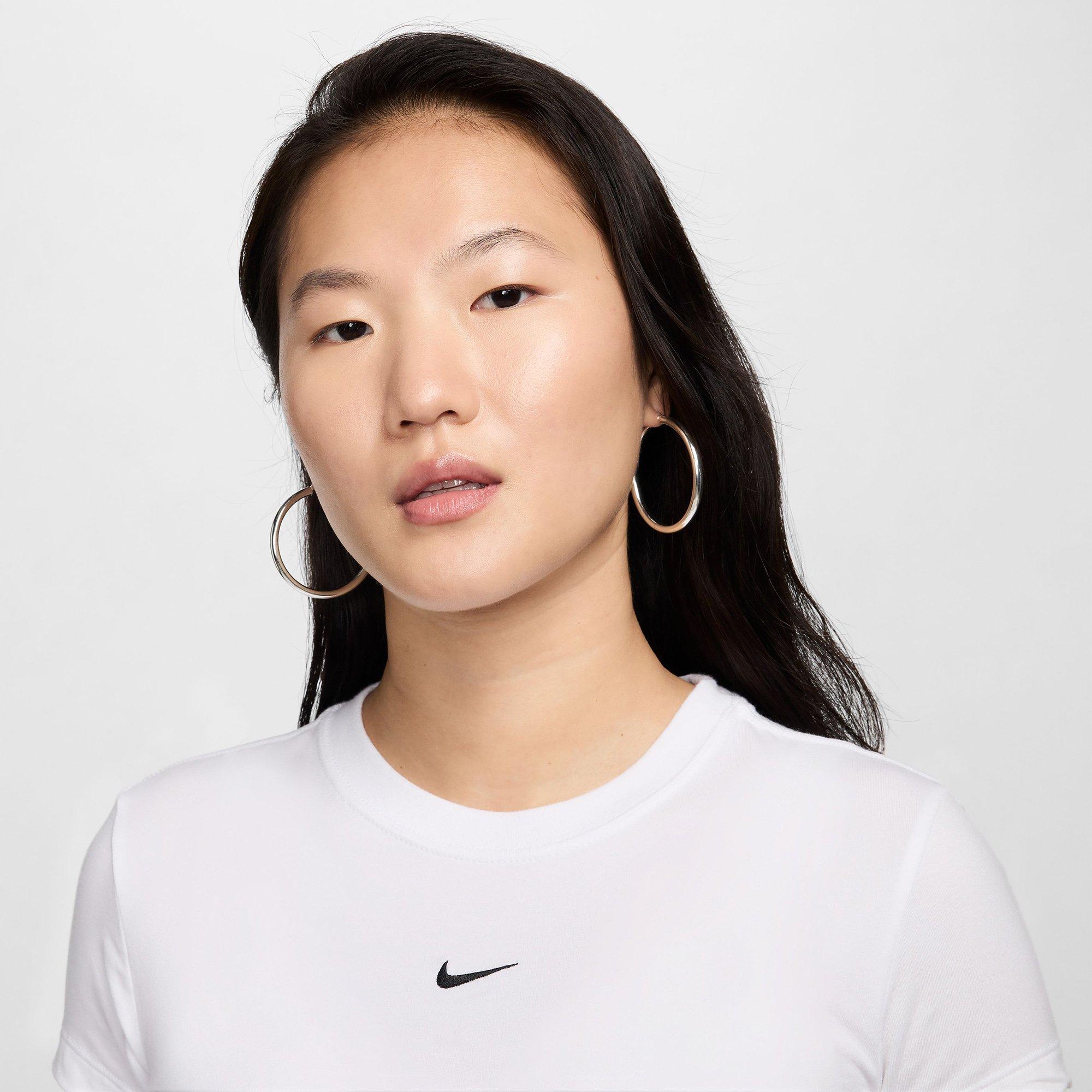 White/Black - Nike - Sportswear Chill Knit Womens T Shirt - 3