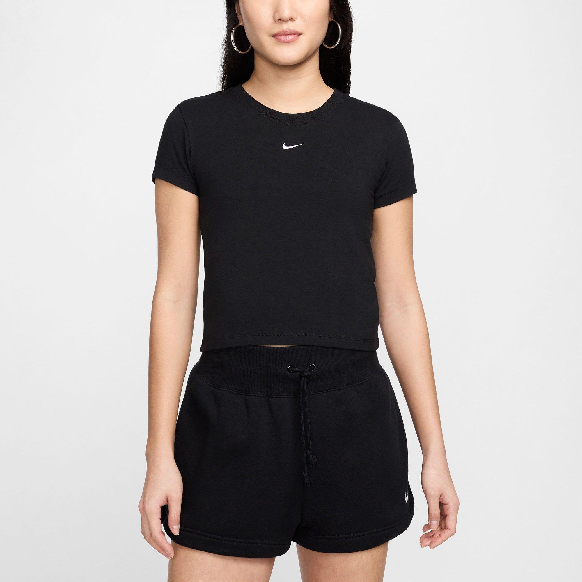 Black/White - Nike - Sportswear Chill Knit Womens T Shirt - 1