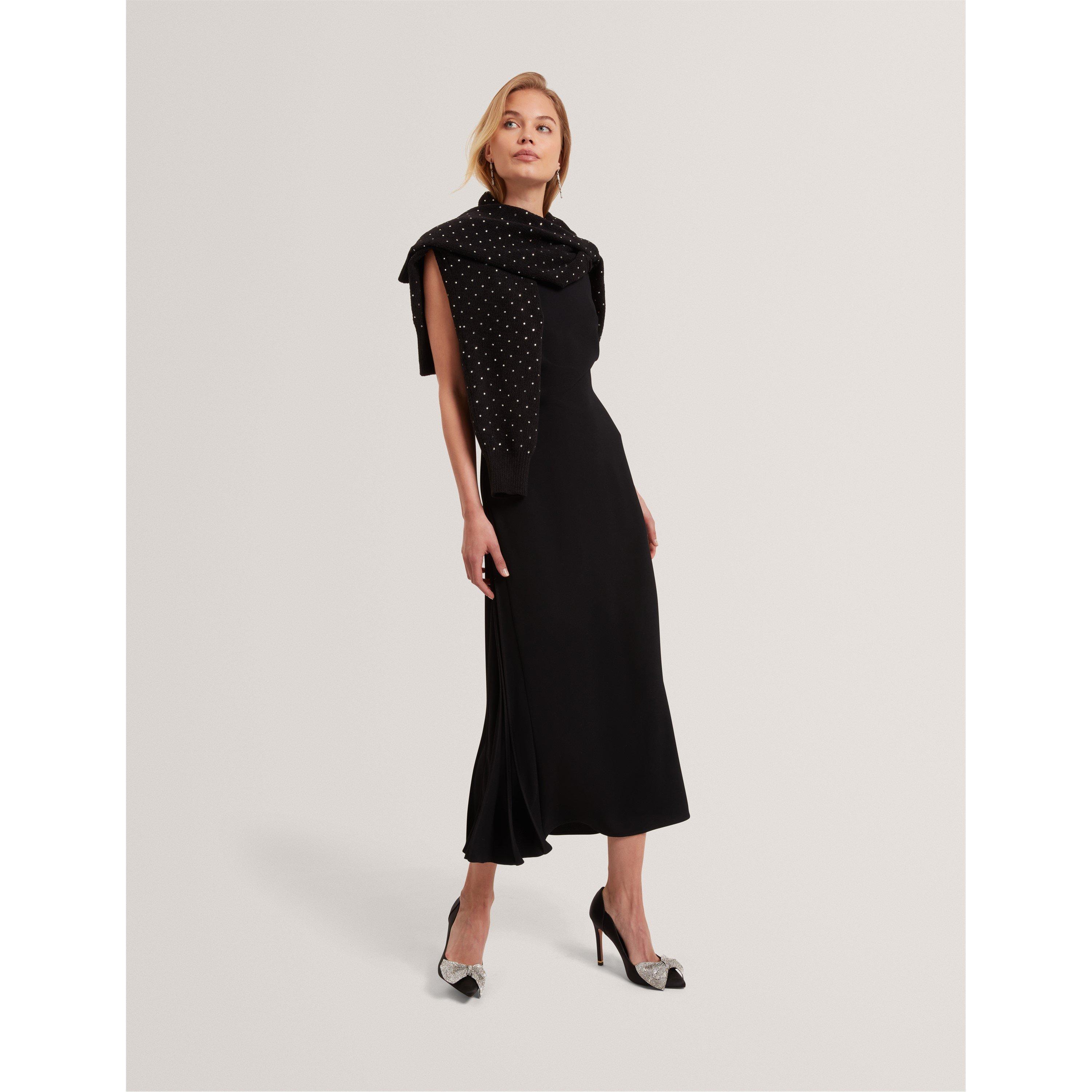 Nero - Ted Baker - Ted Pleat Midi Dress Ld54 - 5