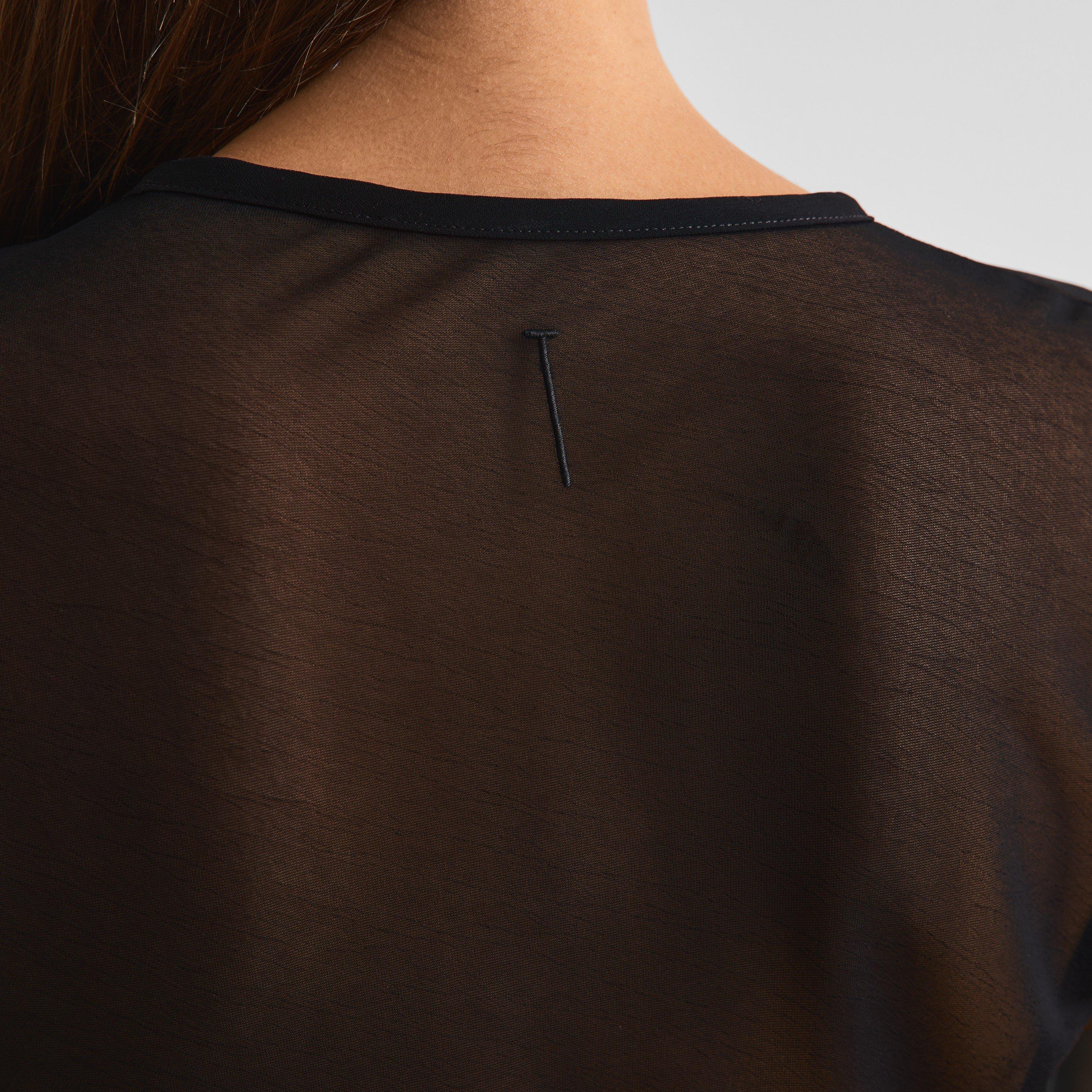 Black - Tom Ford - Women's Crepe Boyfriend T-Shirt - 5