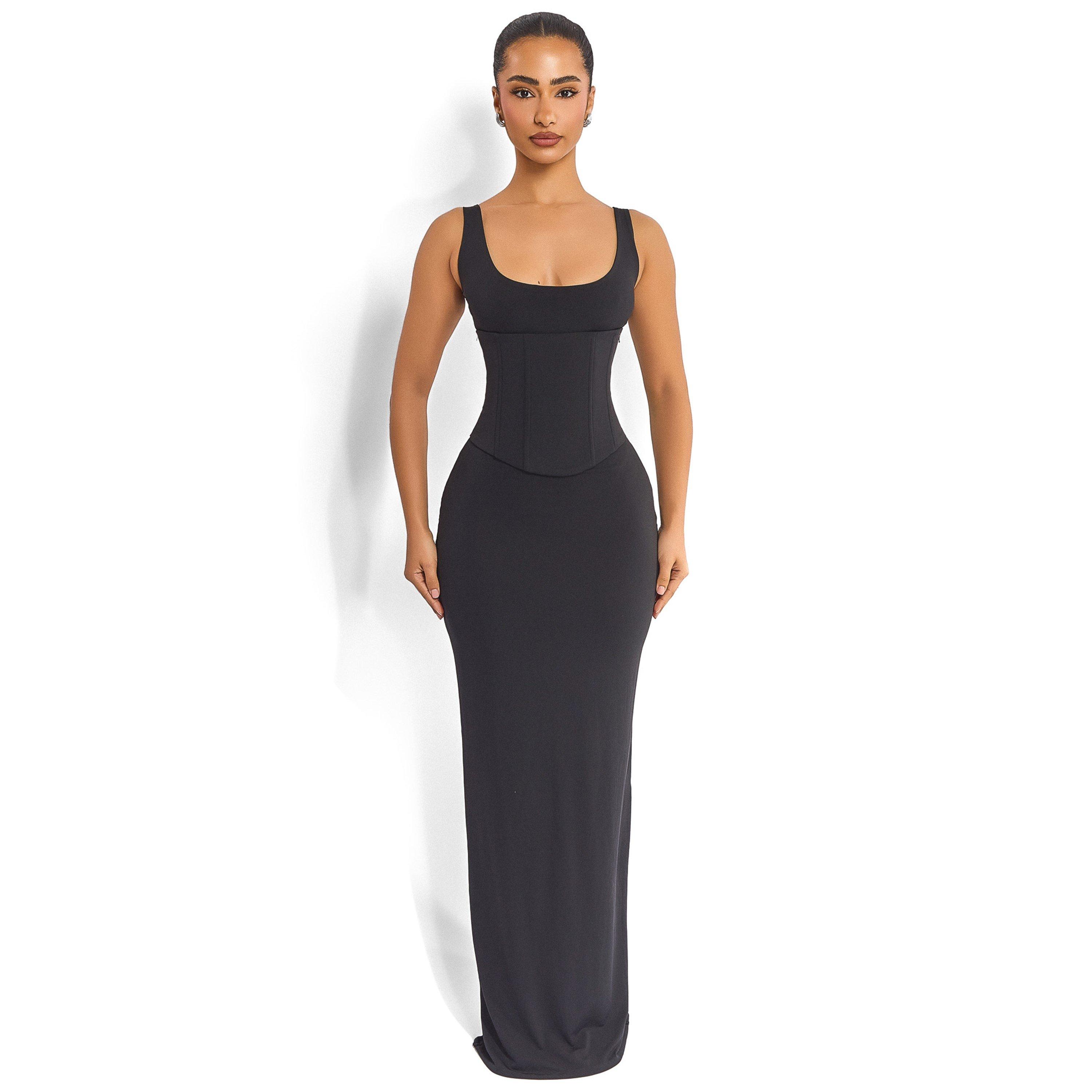 Black - Mars The Label - Womens Sandra Scoop Maxi Dress - 3