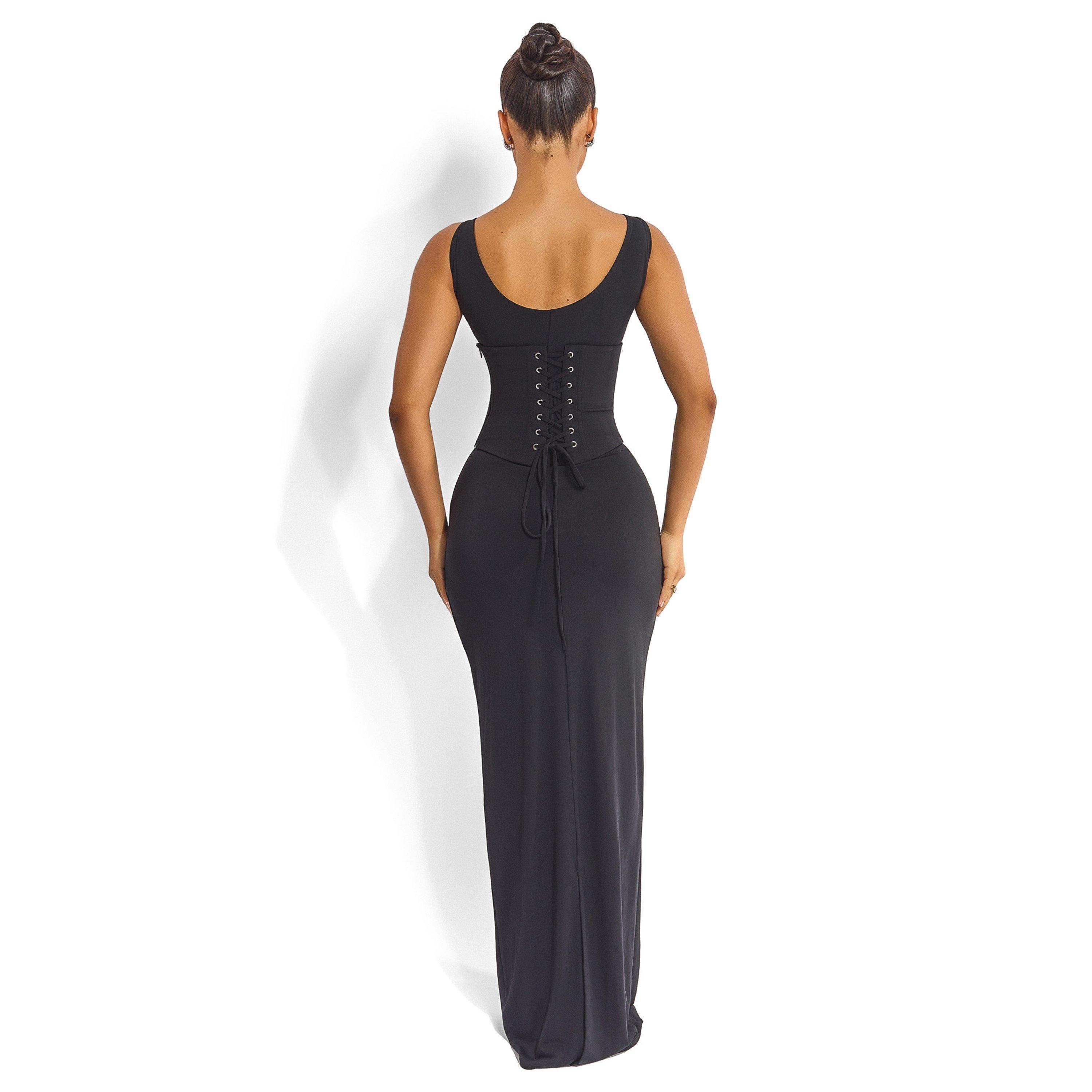 Black - Mars The Label - Womens Sandra Scoop Maxi Dress - 4