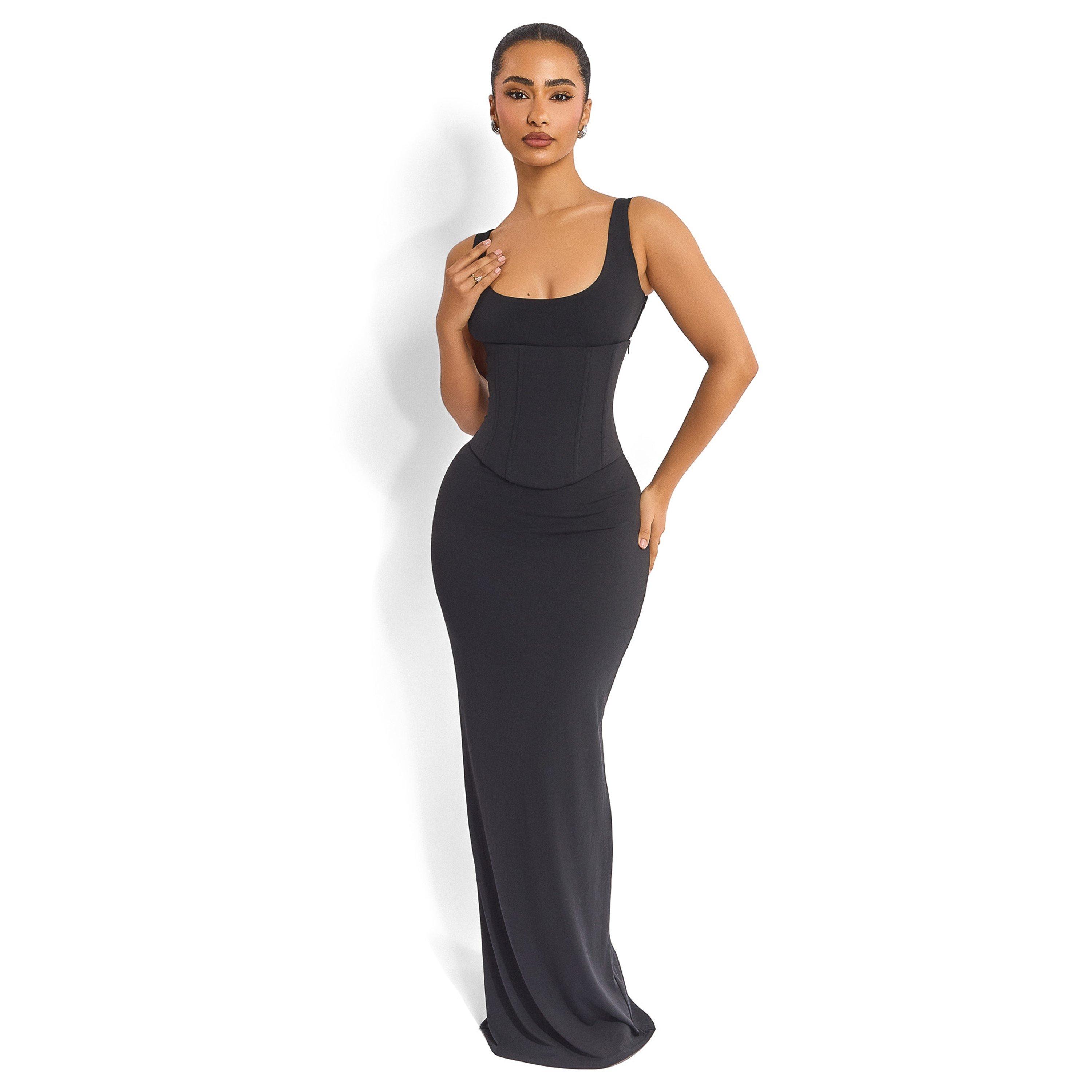 Black - Mars The Label - Womens Sandra Scoop Maxi Dress - 6