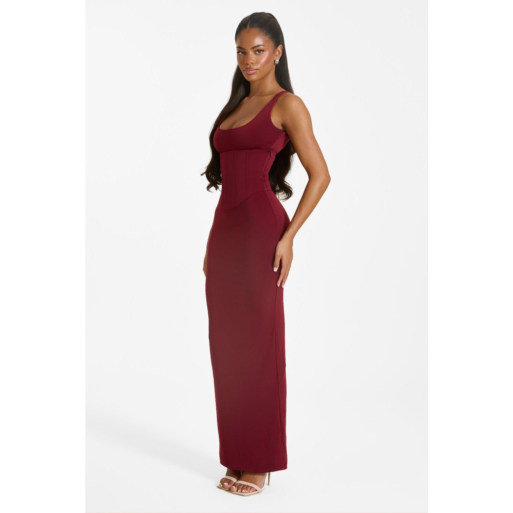 Wine - Mars The Label - Womens Sandra Scoop Maxi Dress - 2