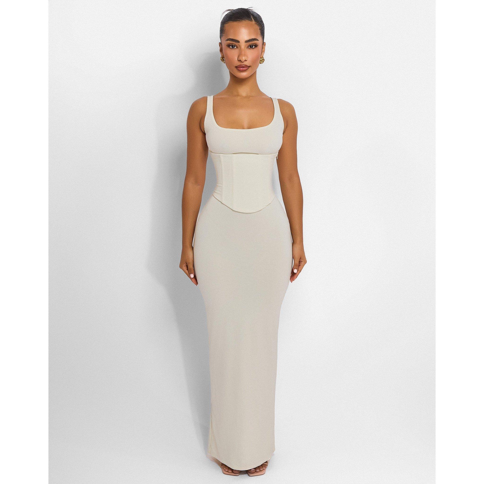 Cream - Mars The Label - Womens Sandra Scoop Maxi Dress - 1