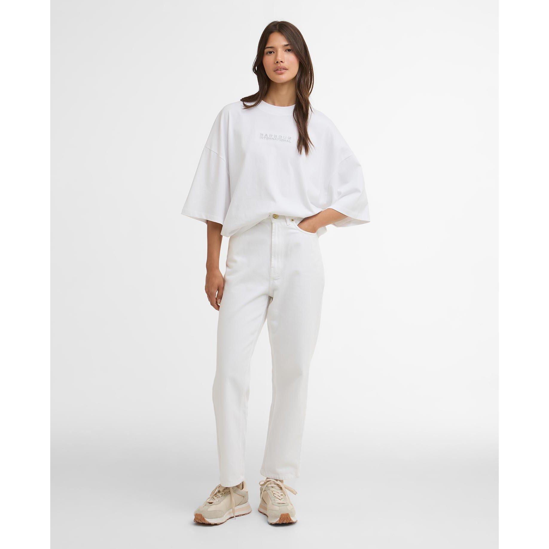 White - Barbour International - Womens Katya T-Shirt - 5