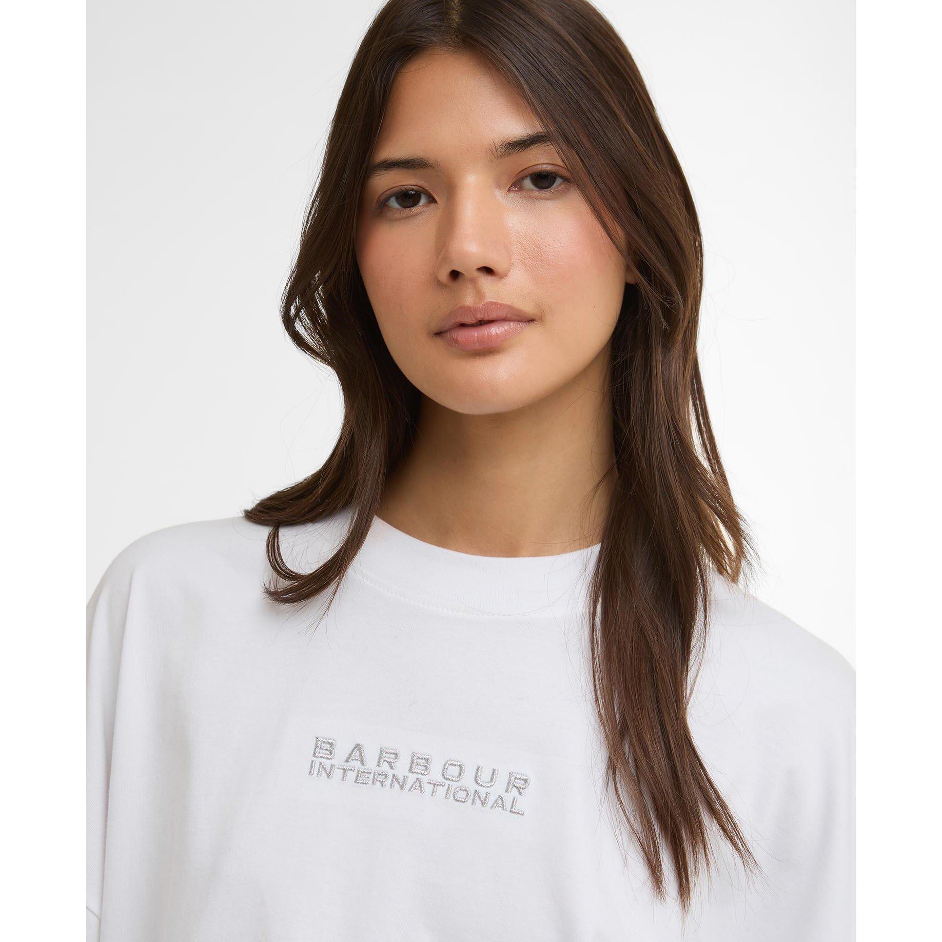 White - Barbour International - Womens Katya T-Shirt - 4
