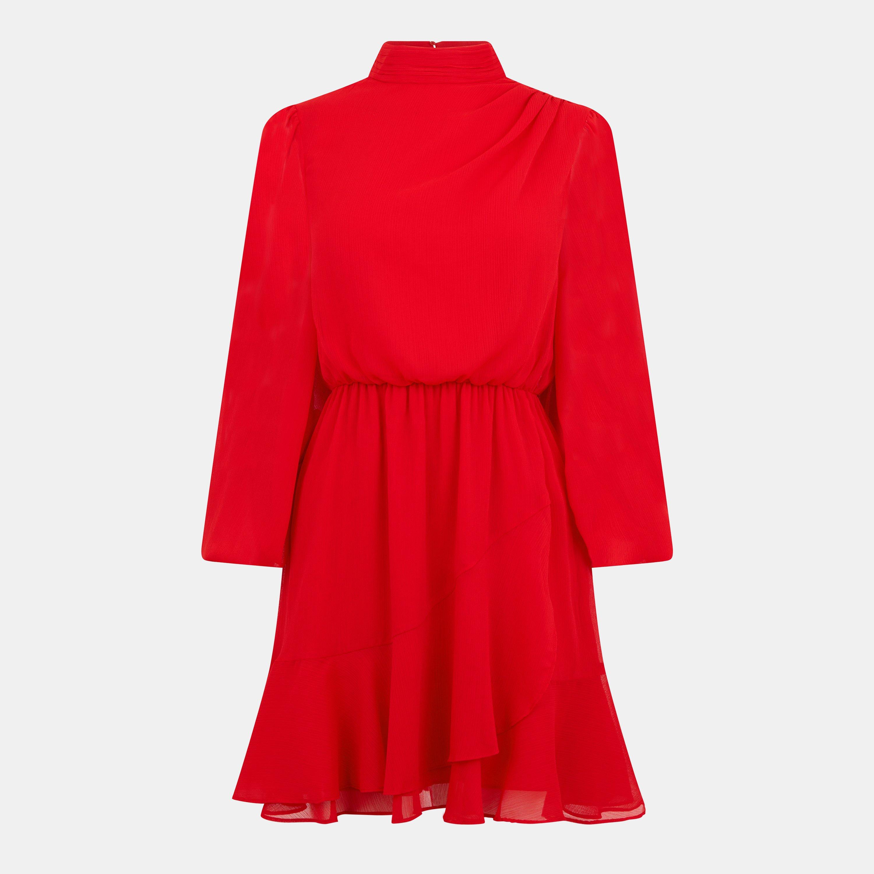 Red - Ted Baker - Women's Woven Mini Dress - 1