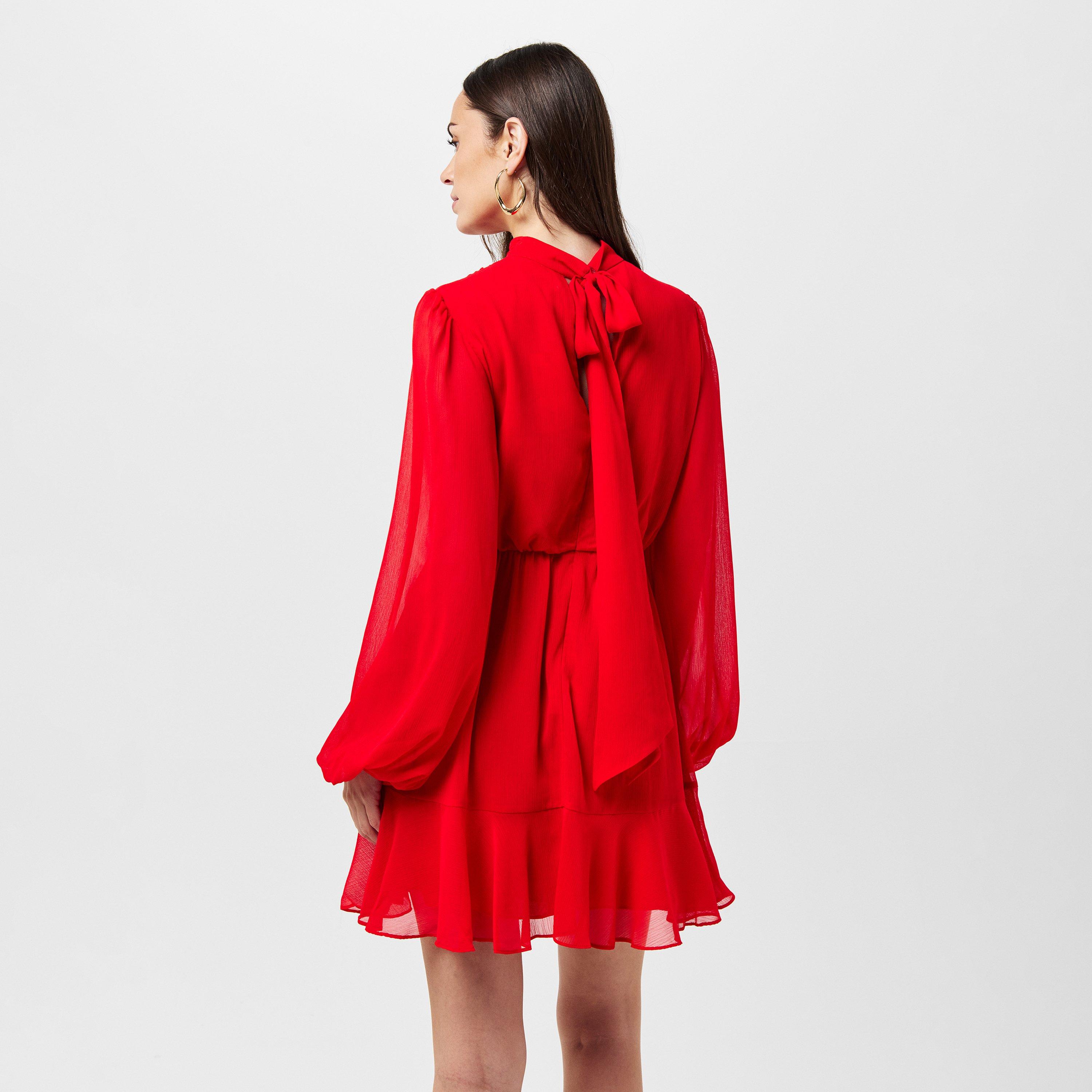 Red - Ted Baker - Woven Mini Dress - 4