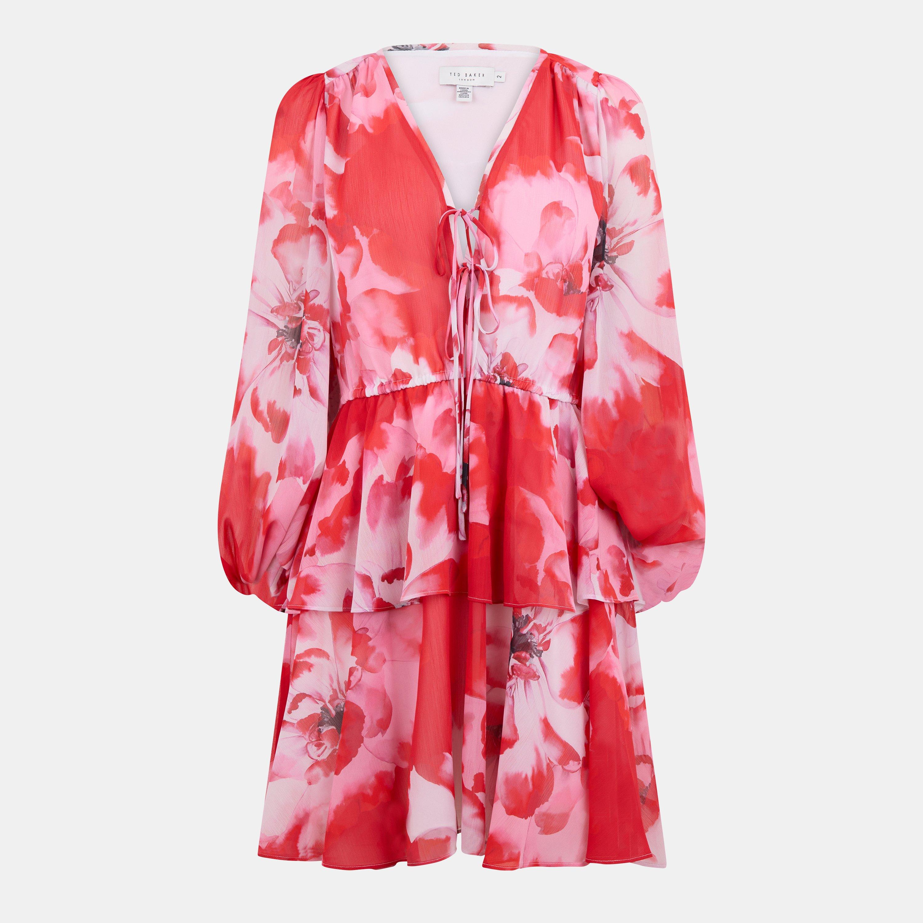Rosso - Ted Baker - Leyna Tie-Fastened Mini Dress - 1