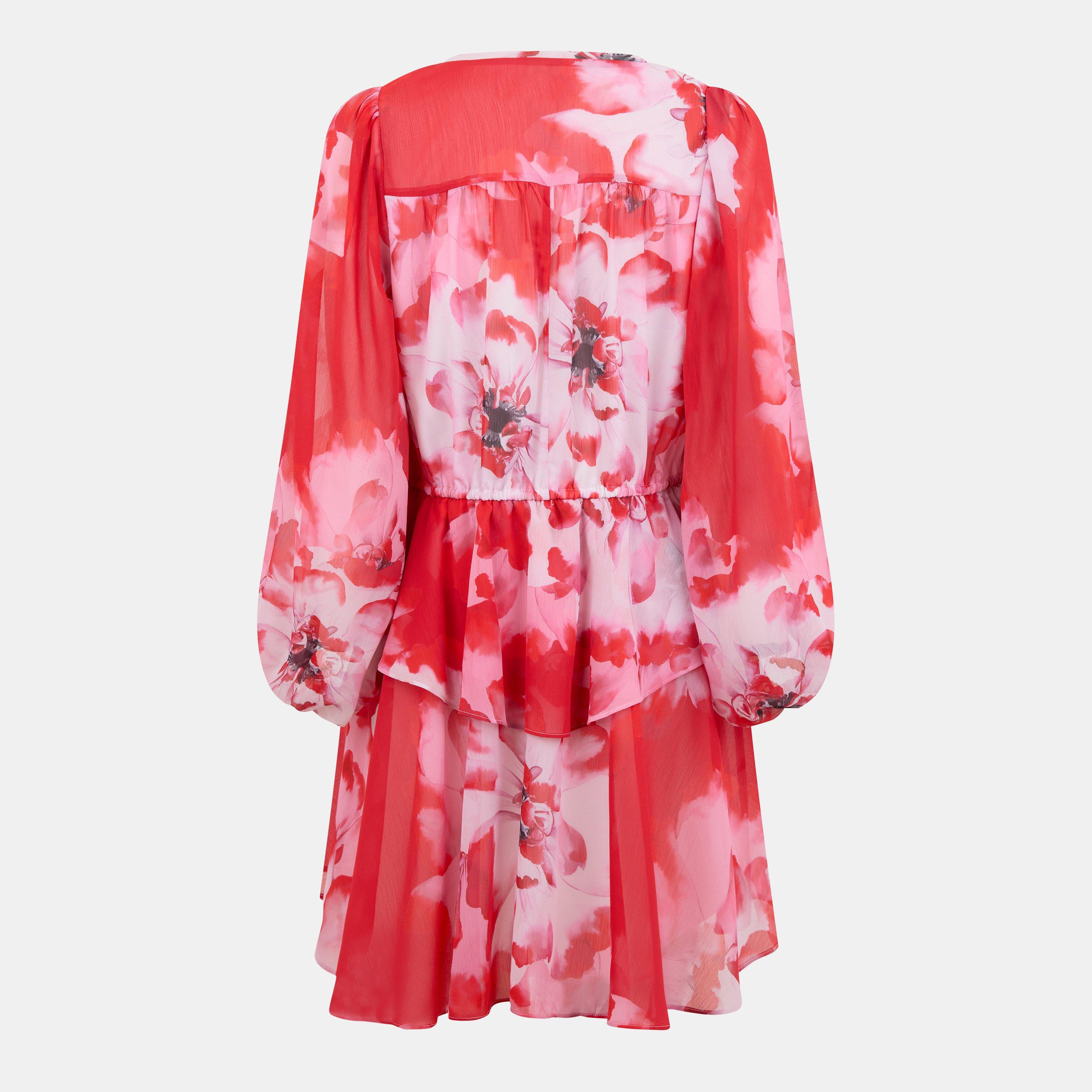 Red - Ted Baker - Tie-Fastened Mini Dress - 2