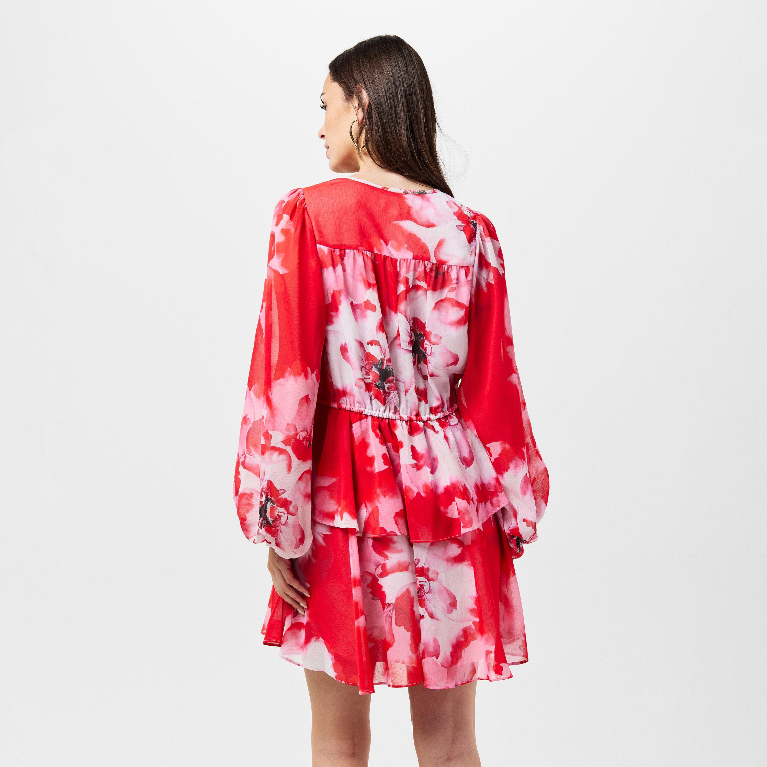 Red - Ted Baker - Tie-Fastened Mini Dress - 4