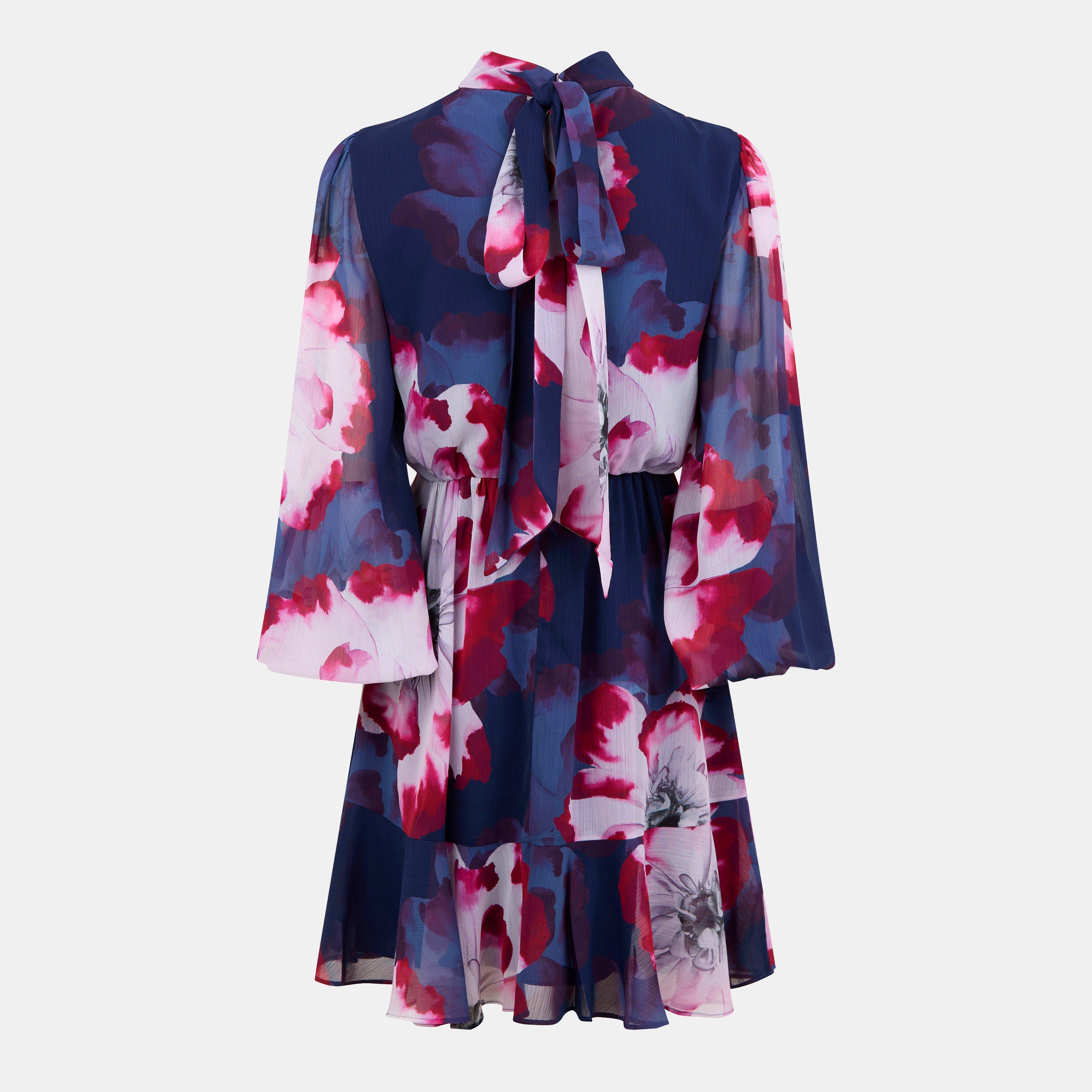 Navy - Ted Baker - Crew Mini Dress - 2