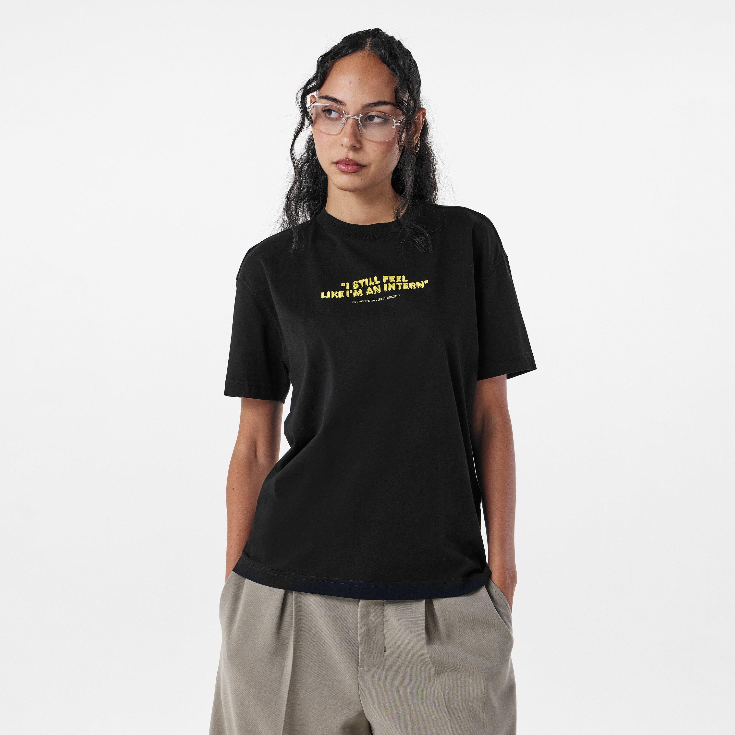 Black - Off White - Women's Regular Fit T-Shirt - 3