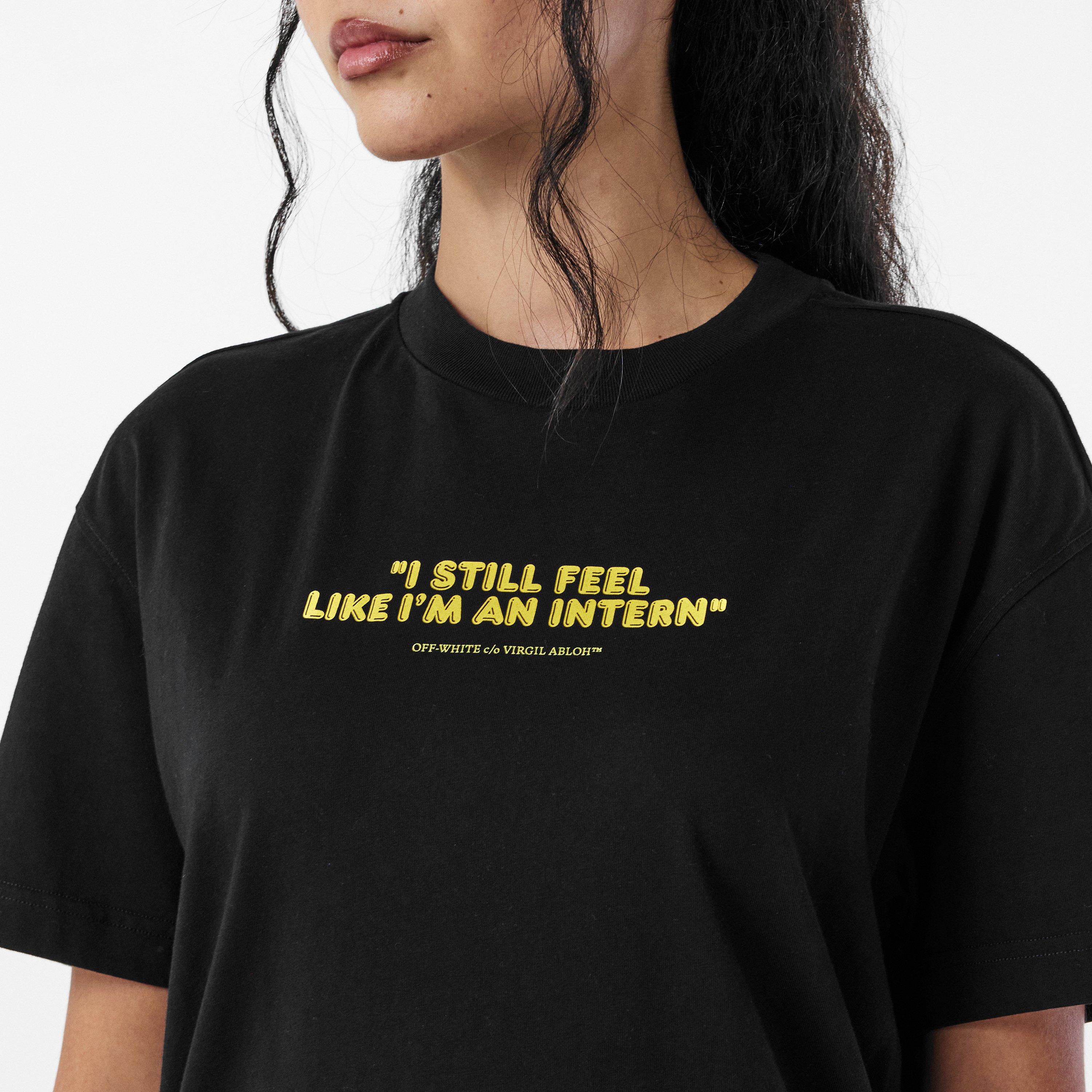 Black - Off White - Women's Regular Fit T-Shirt - 5