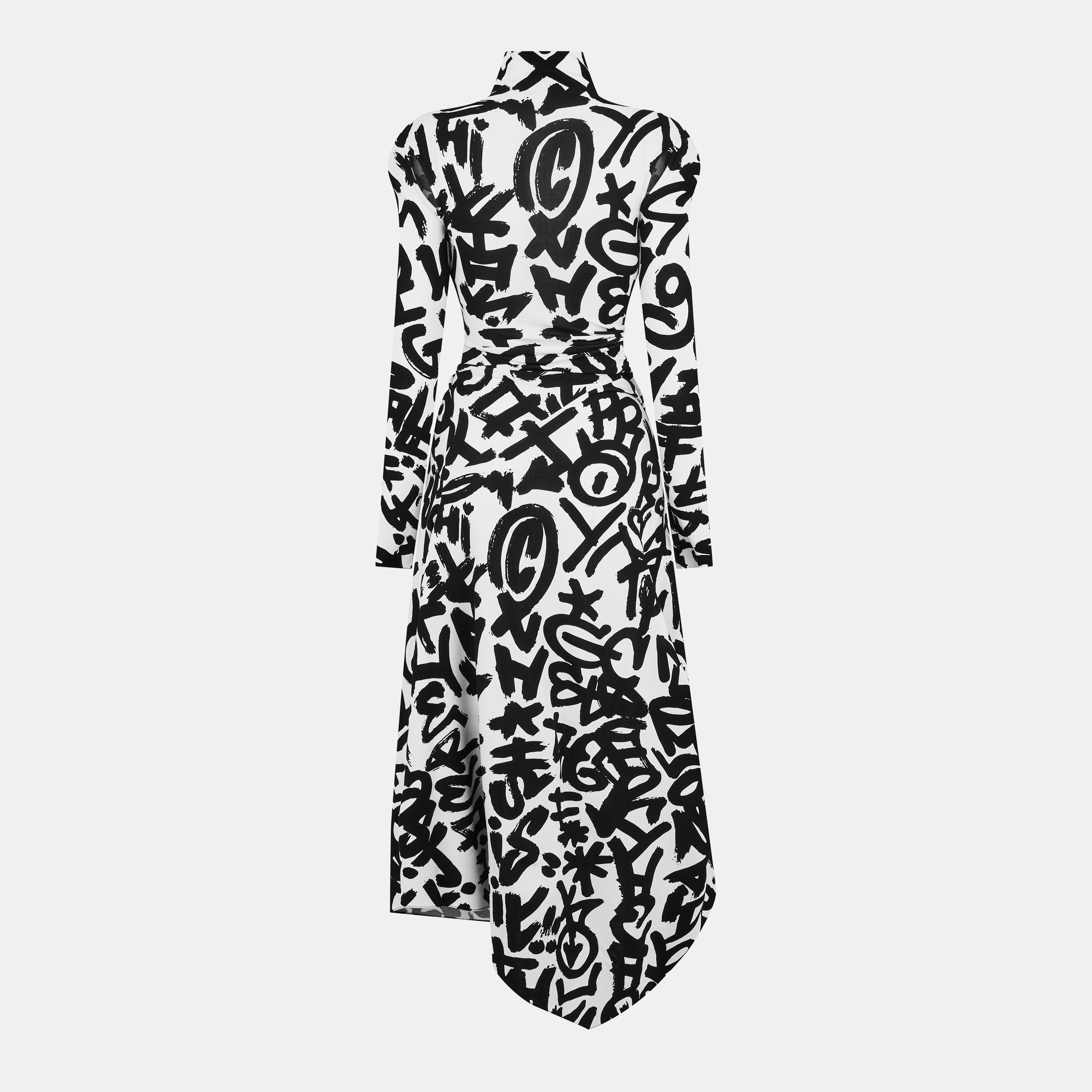 White/Black - Off White - Women's Maxi Dress - 2