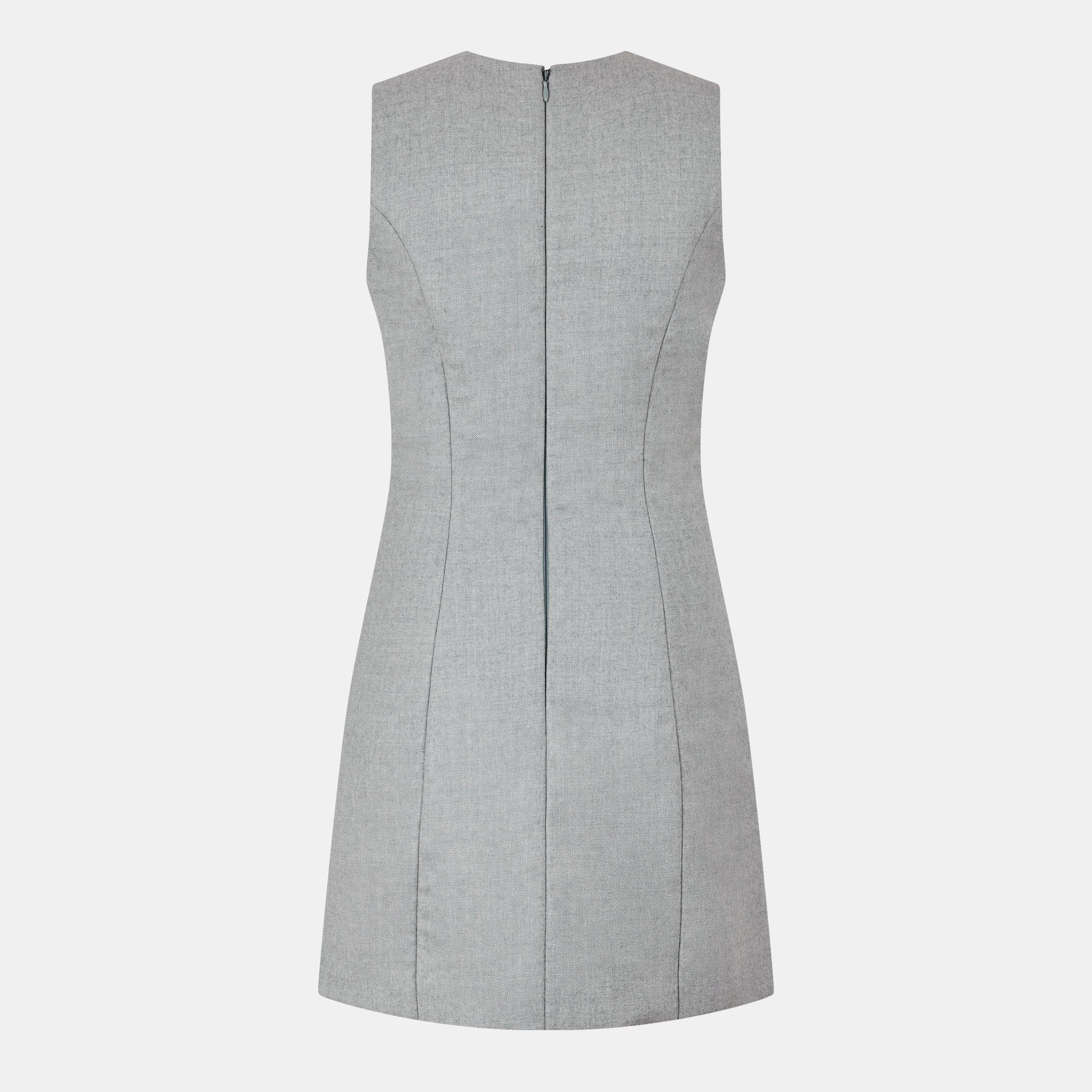 Grey - Off White - Women's Maxi Dress - 2