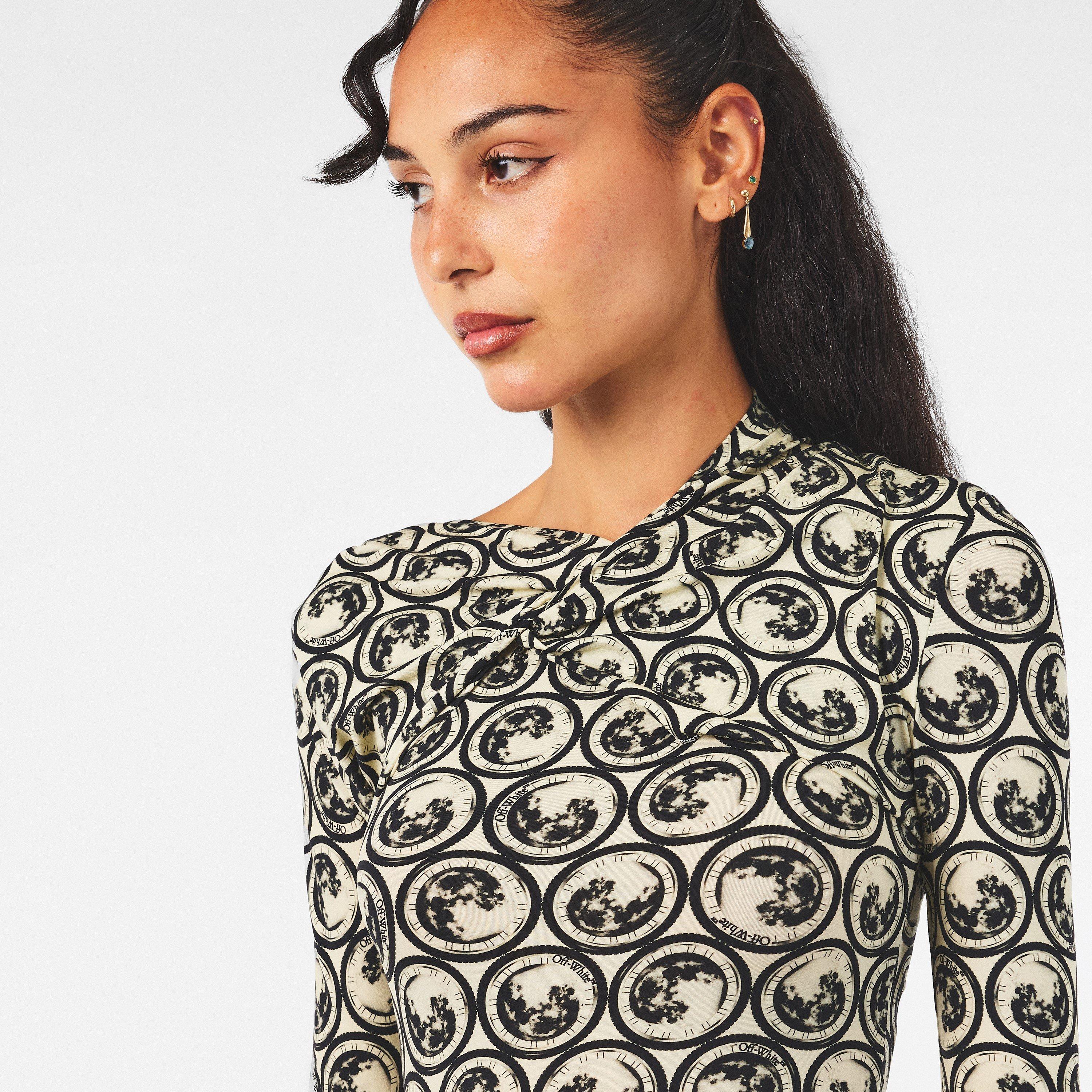 White/Black - Off White - Women's Maxi Dress - 5