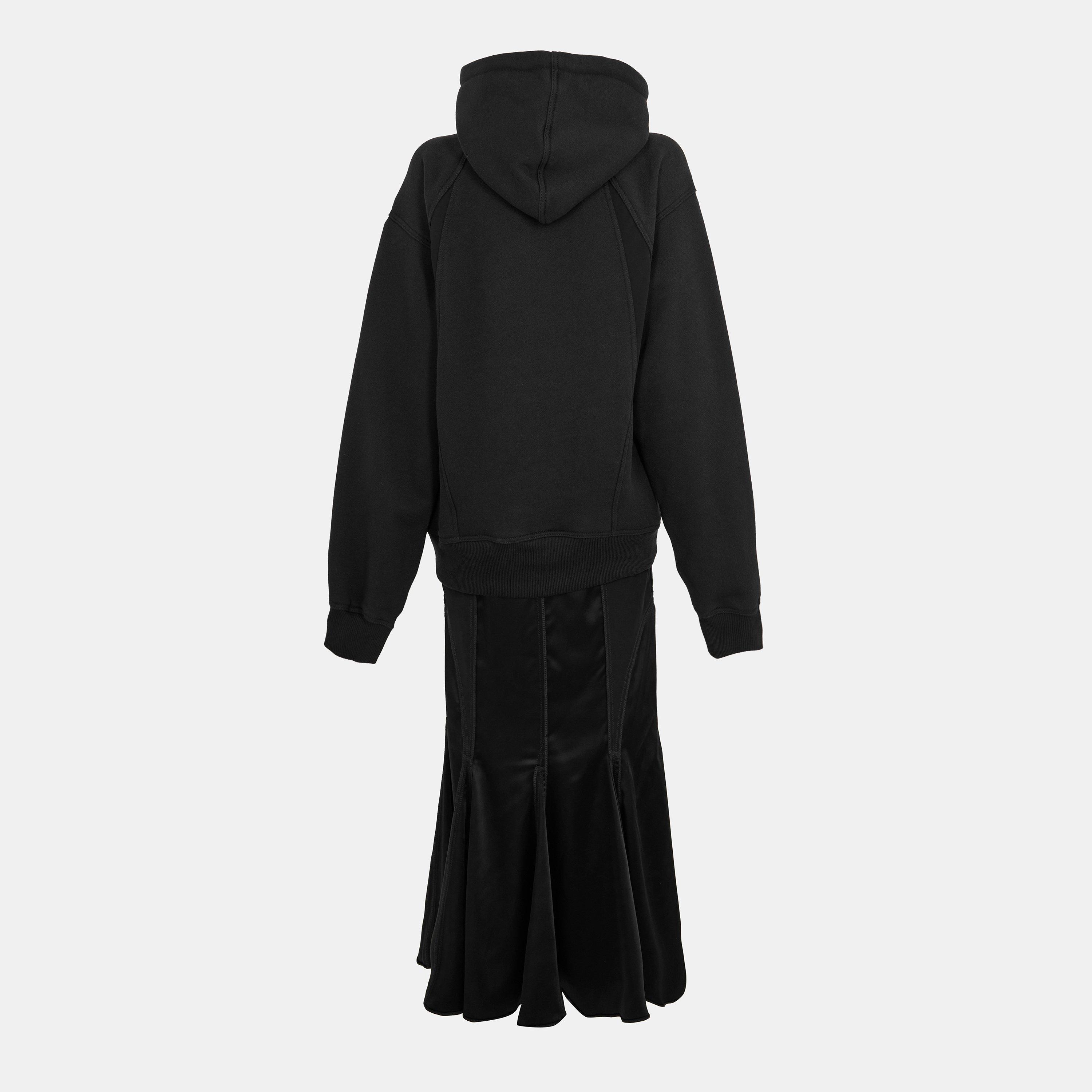 Black - Off White - Women's Maxi Dress - 2