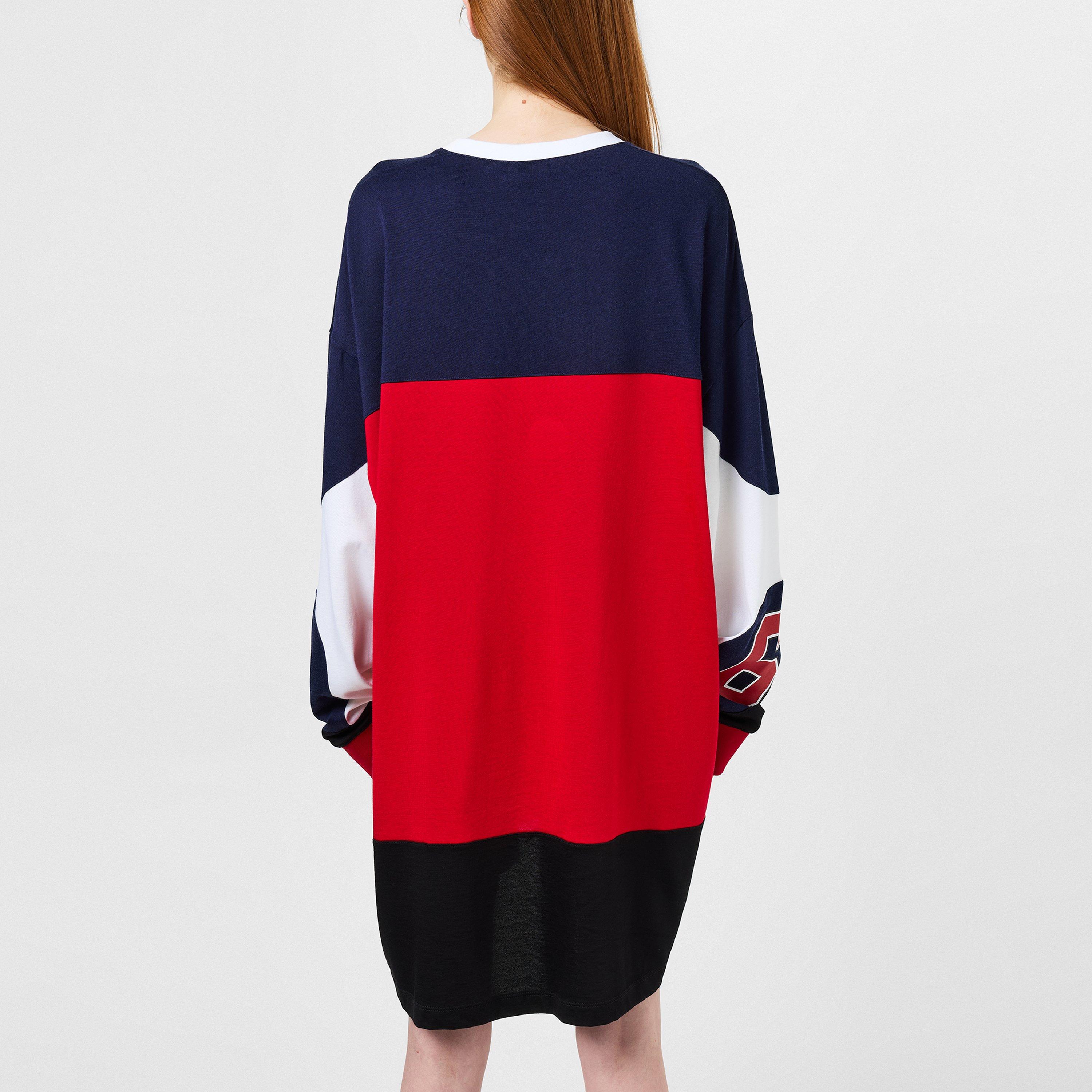 Red/Black - DSquared2 - Baseball Sweat Dress - 3