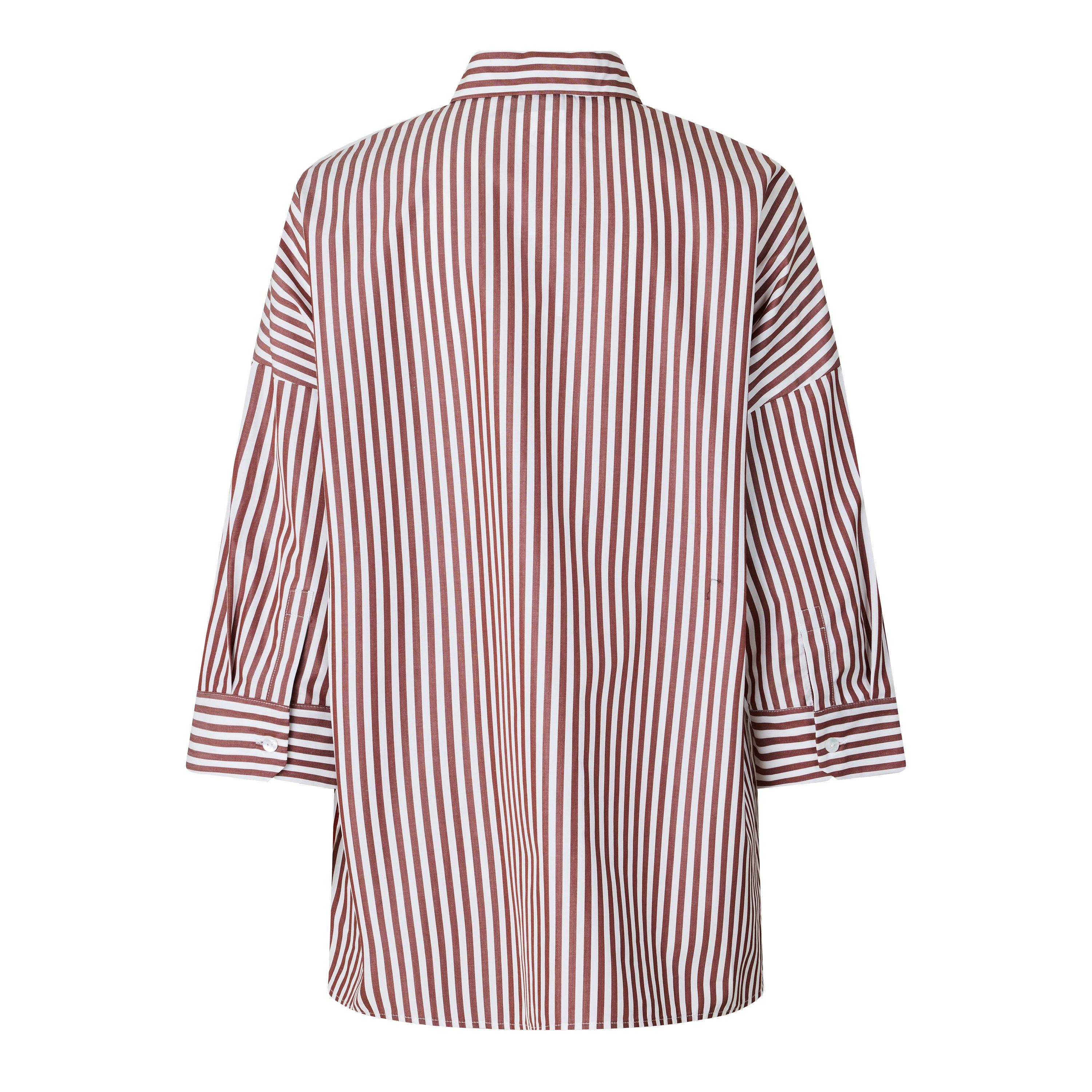 Light Brown - Weekend Max Mara - Women's Weekend Giralda Long Sleeve Patterned Shirt - 2
